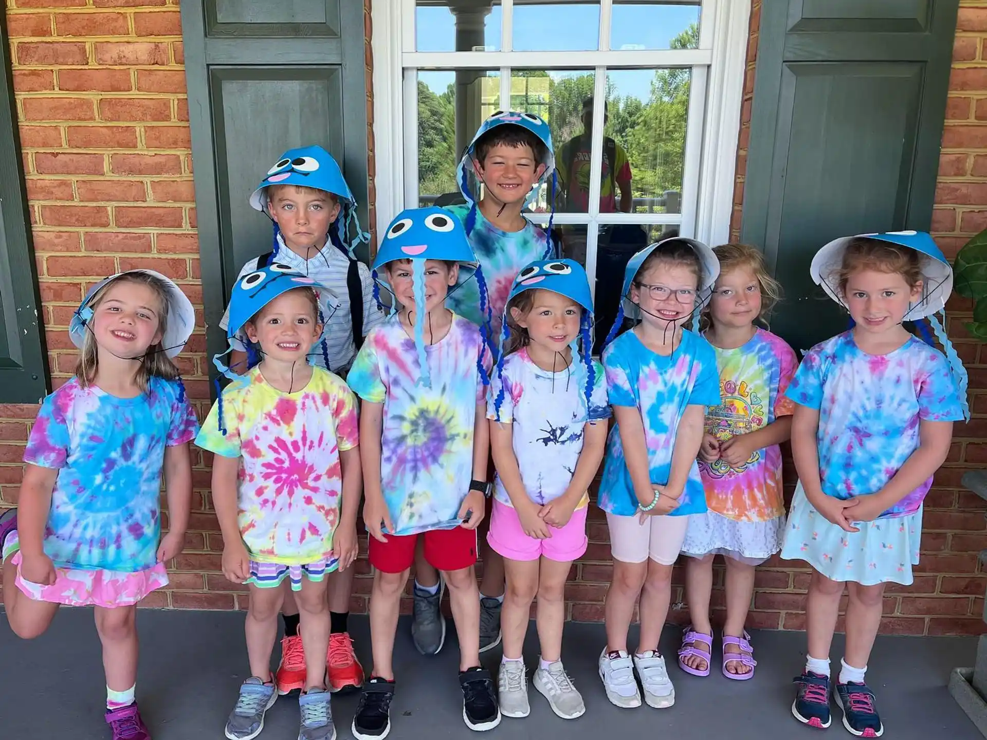 a group of children in clothing