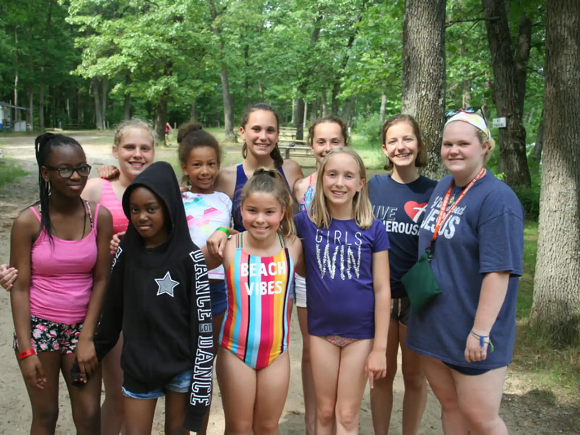 a group of people posing for a photo