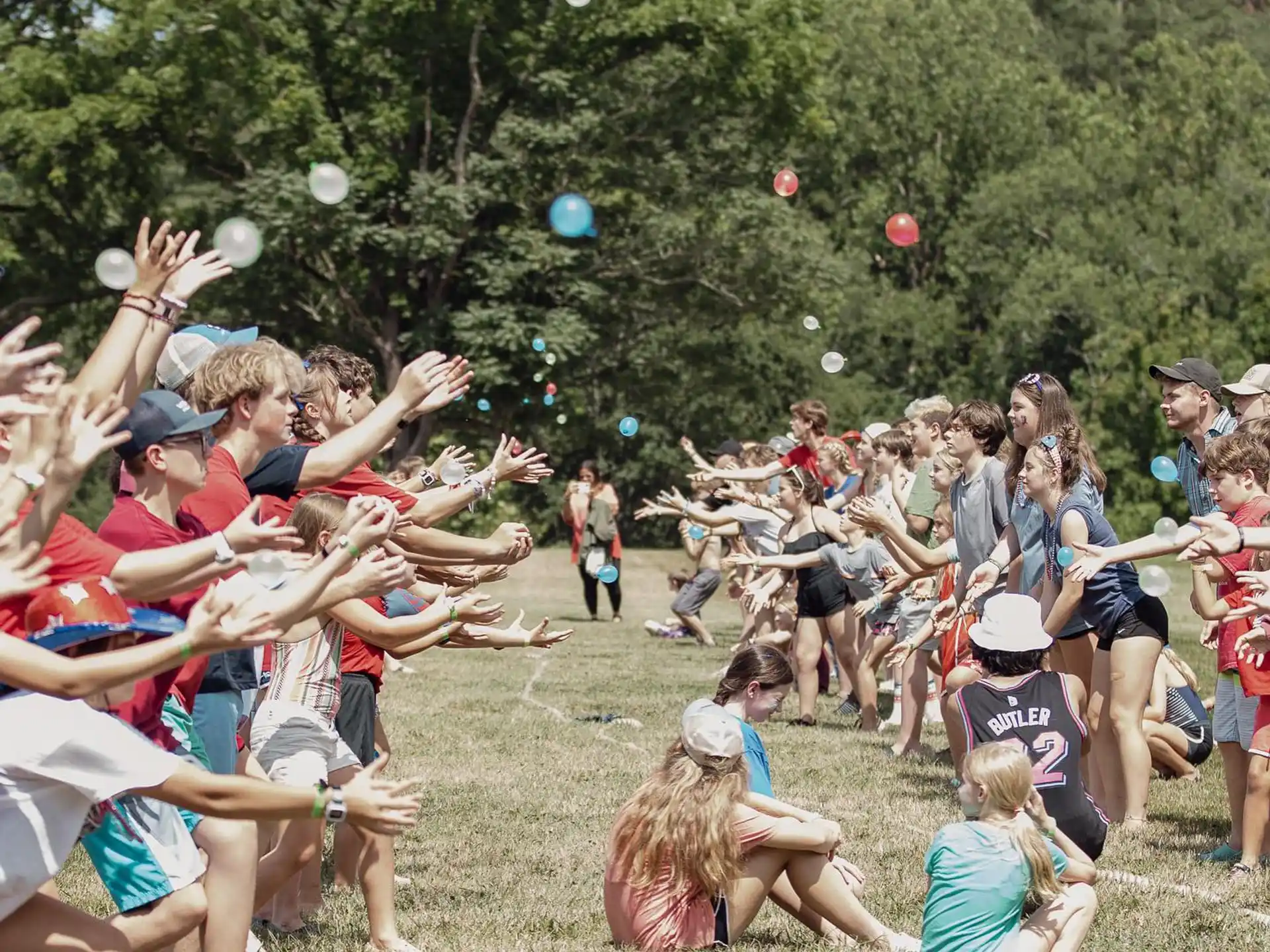 a group of people dancing