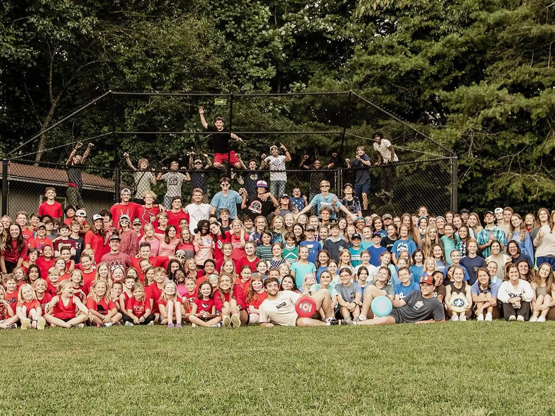 a group of people posing for a photo
