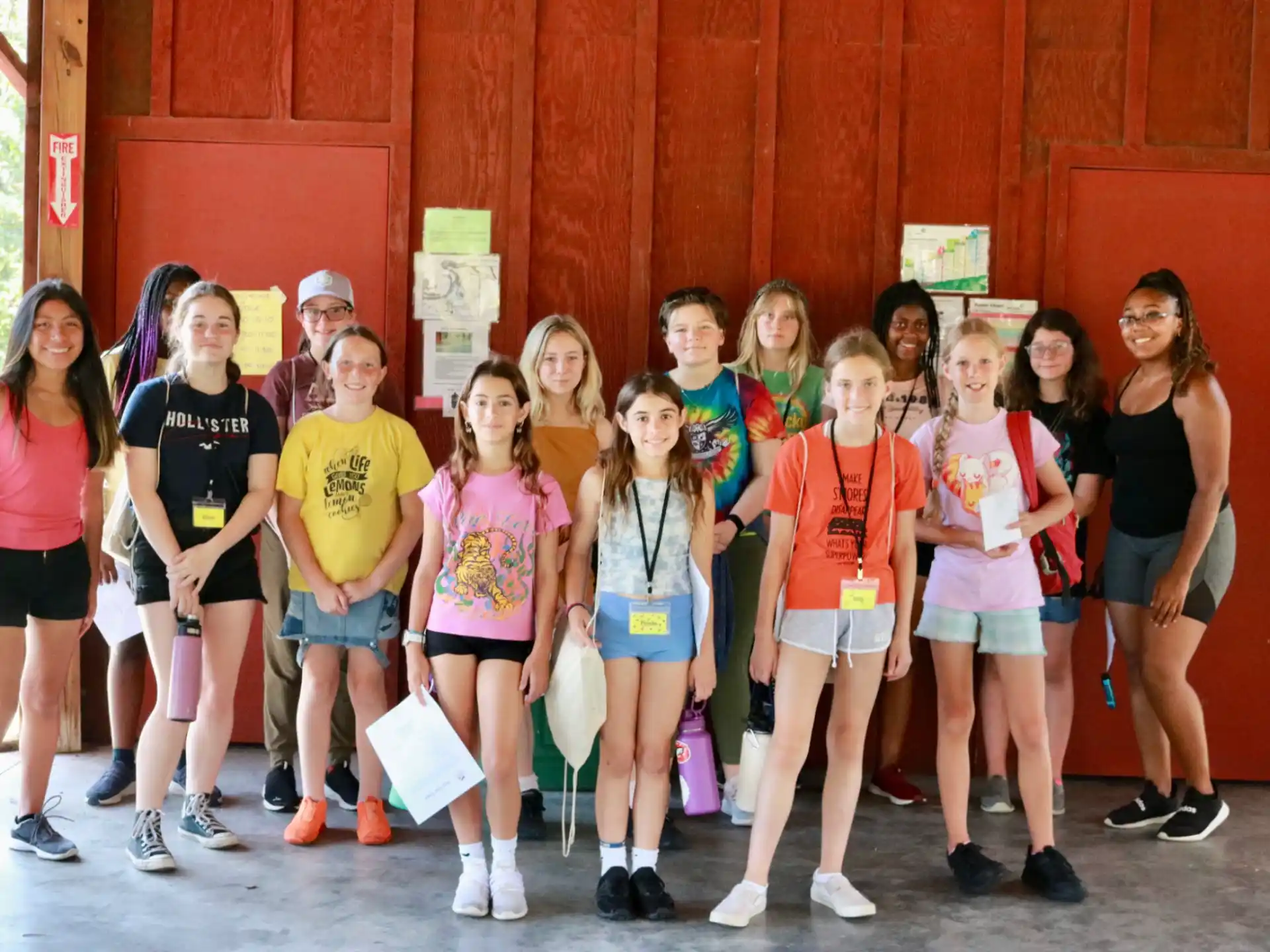 a group of people posing for a photo