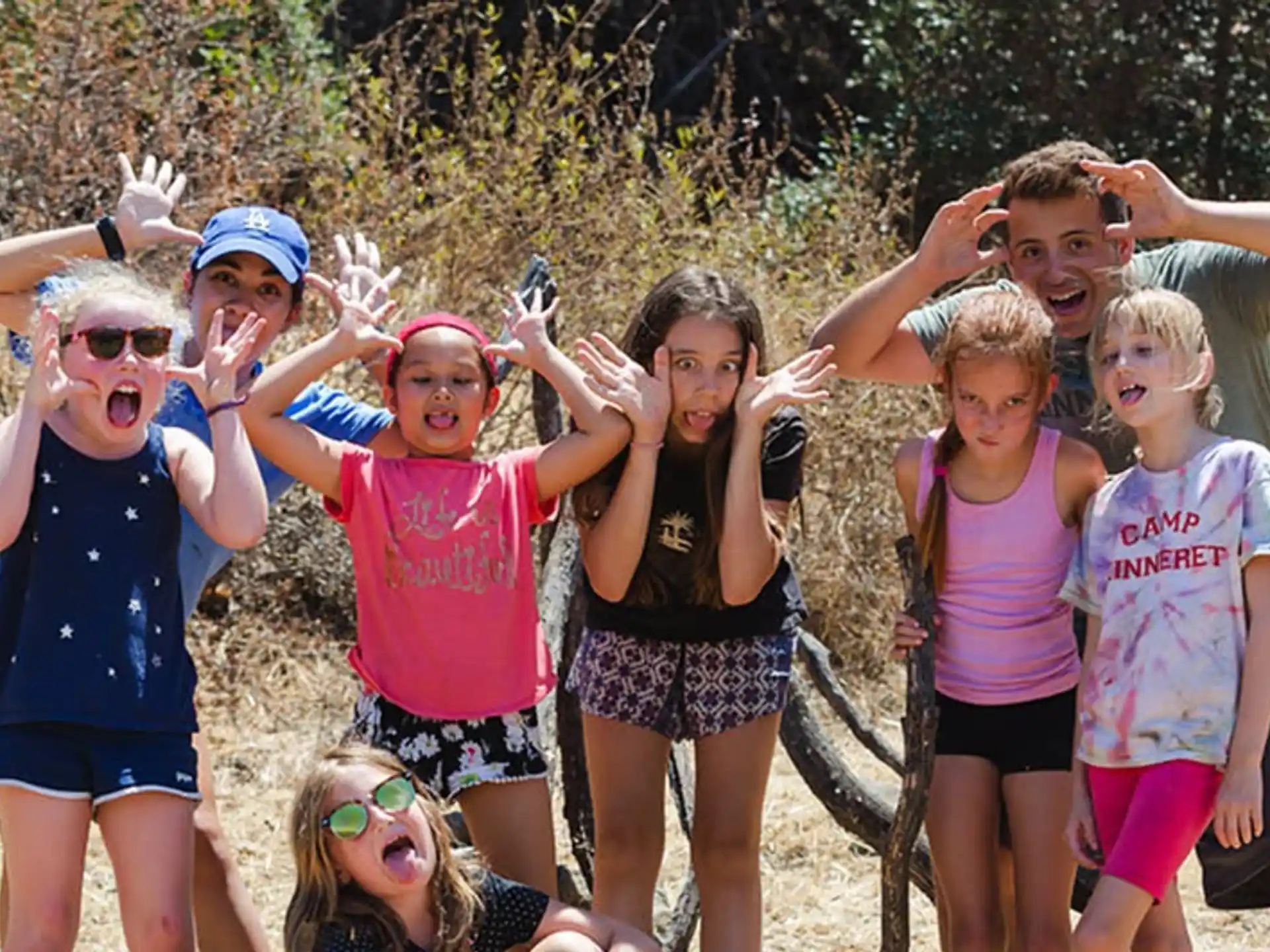 a group of children posing for a photo