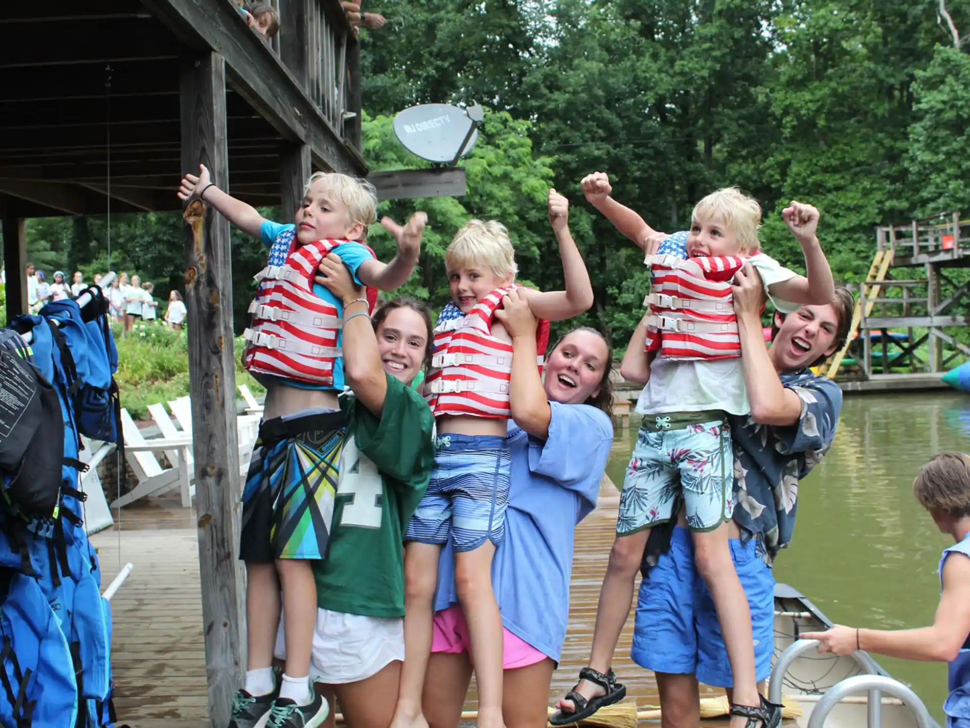 a group of children posing for a photo