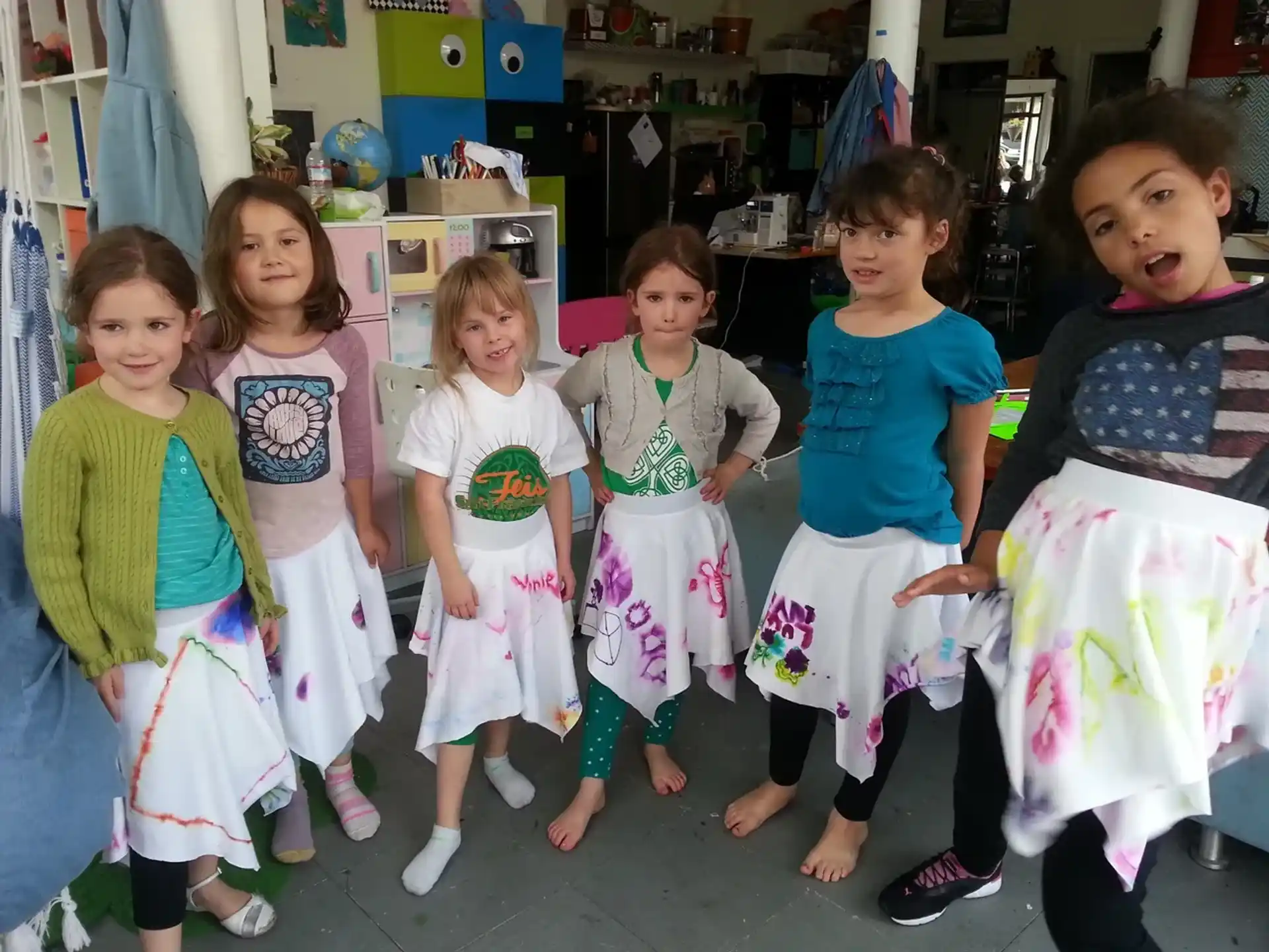a group of children posing for a photo