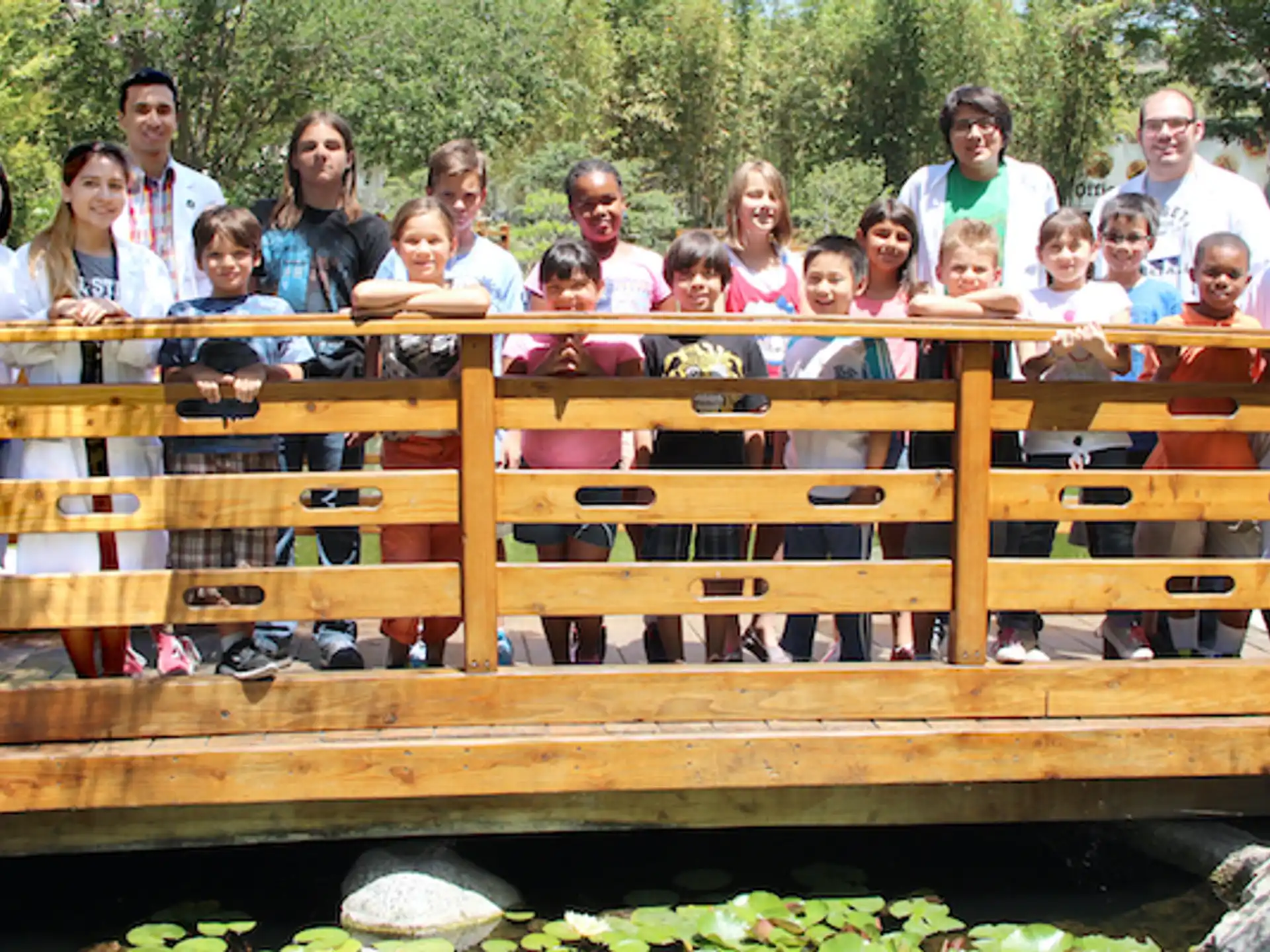 a group of people posing for a photo