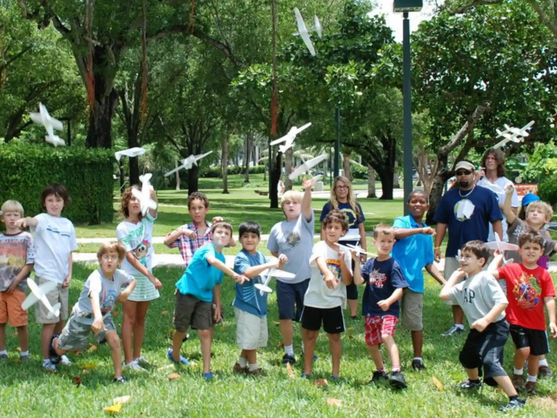 a group of children posing for a photo