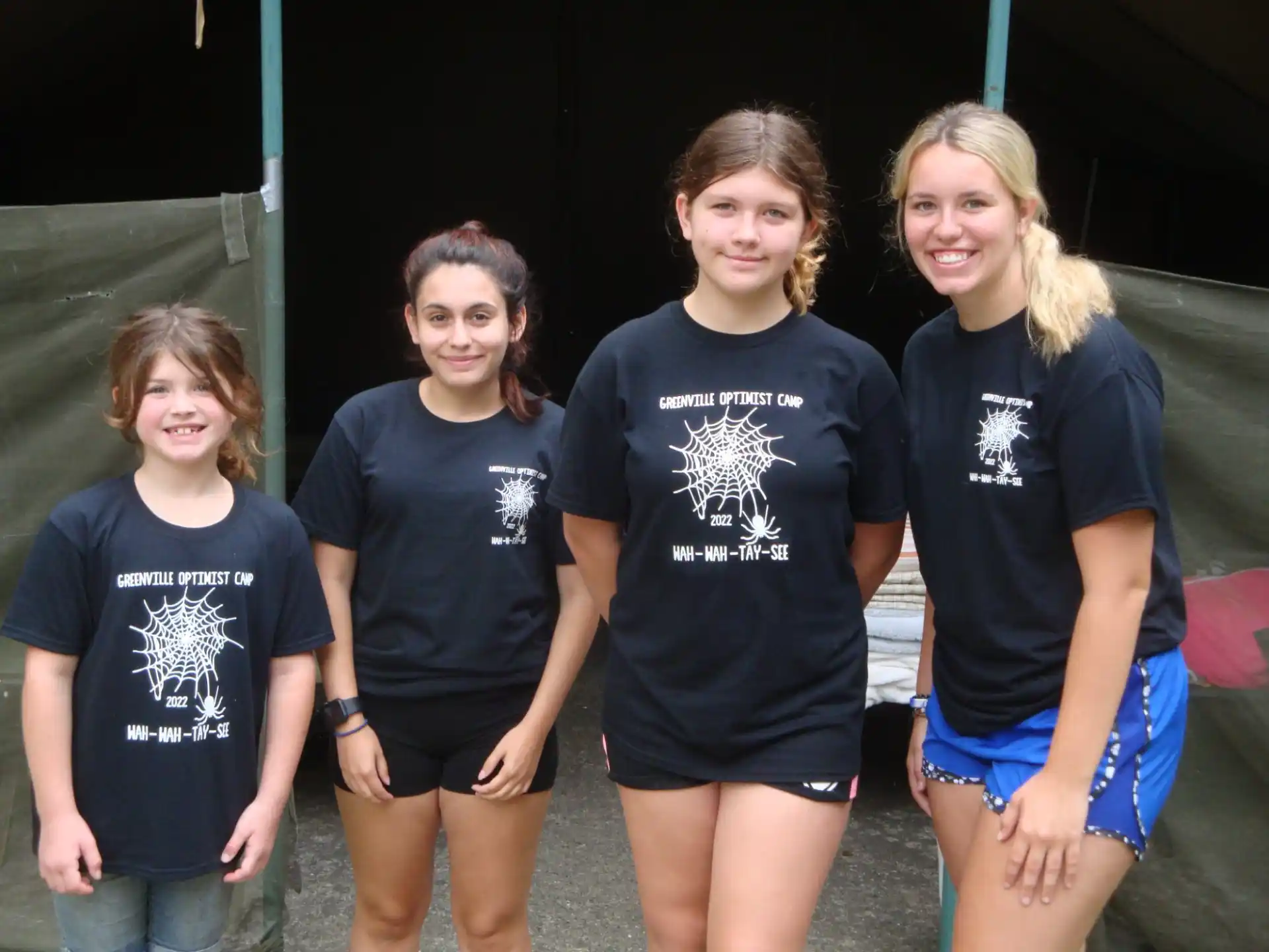 a group of women wearing matching t-shirts
