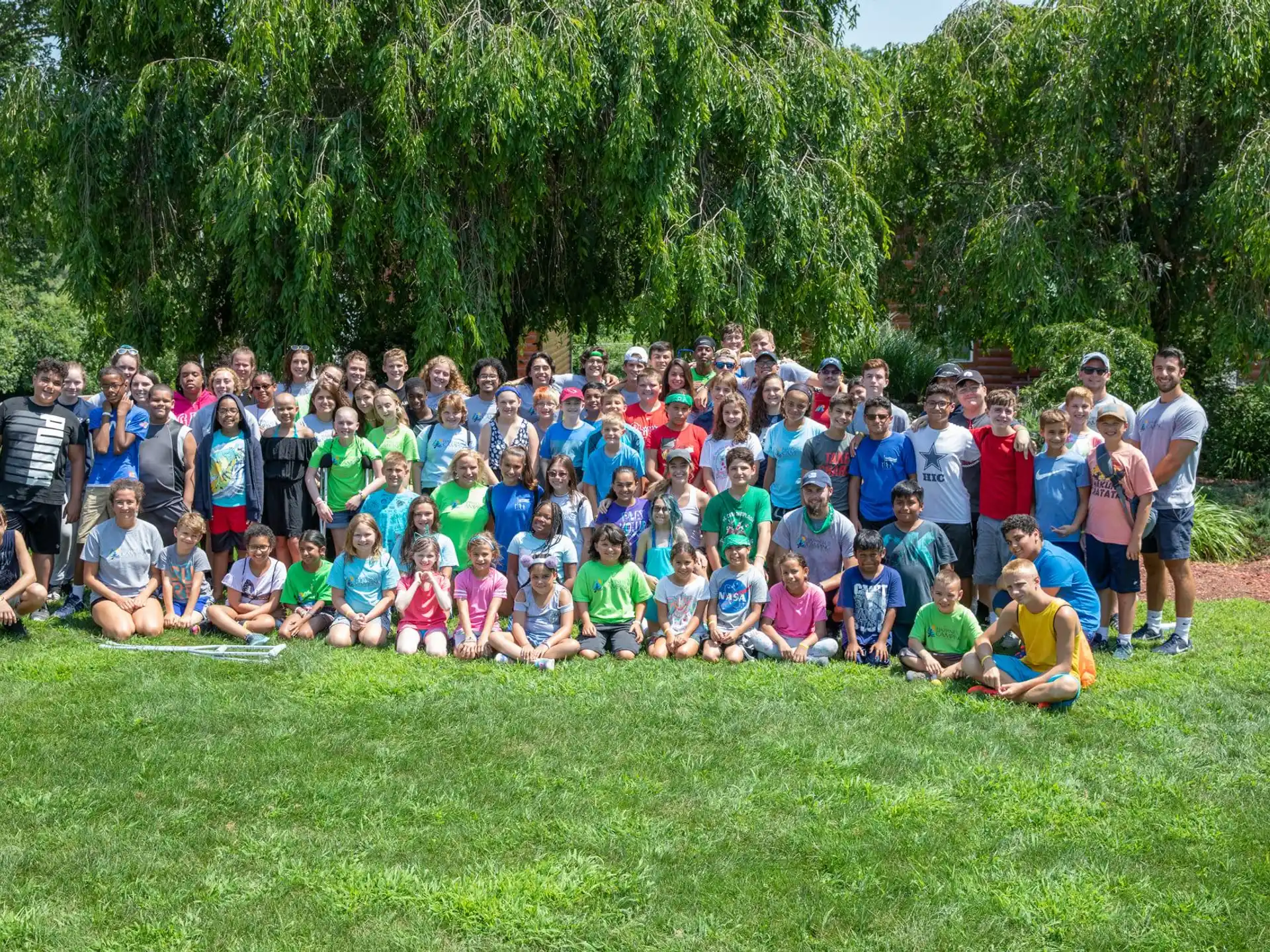 a group of people posing for a photo
