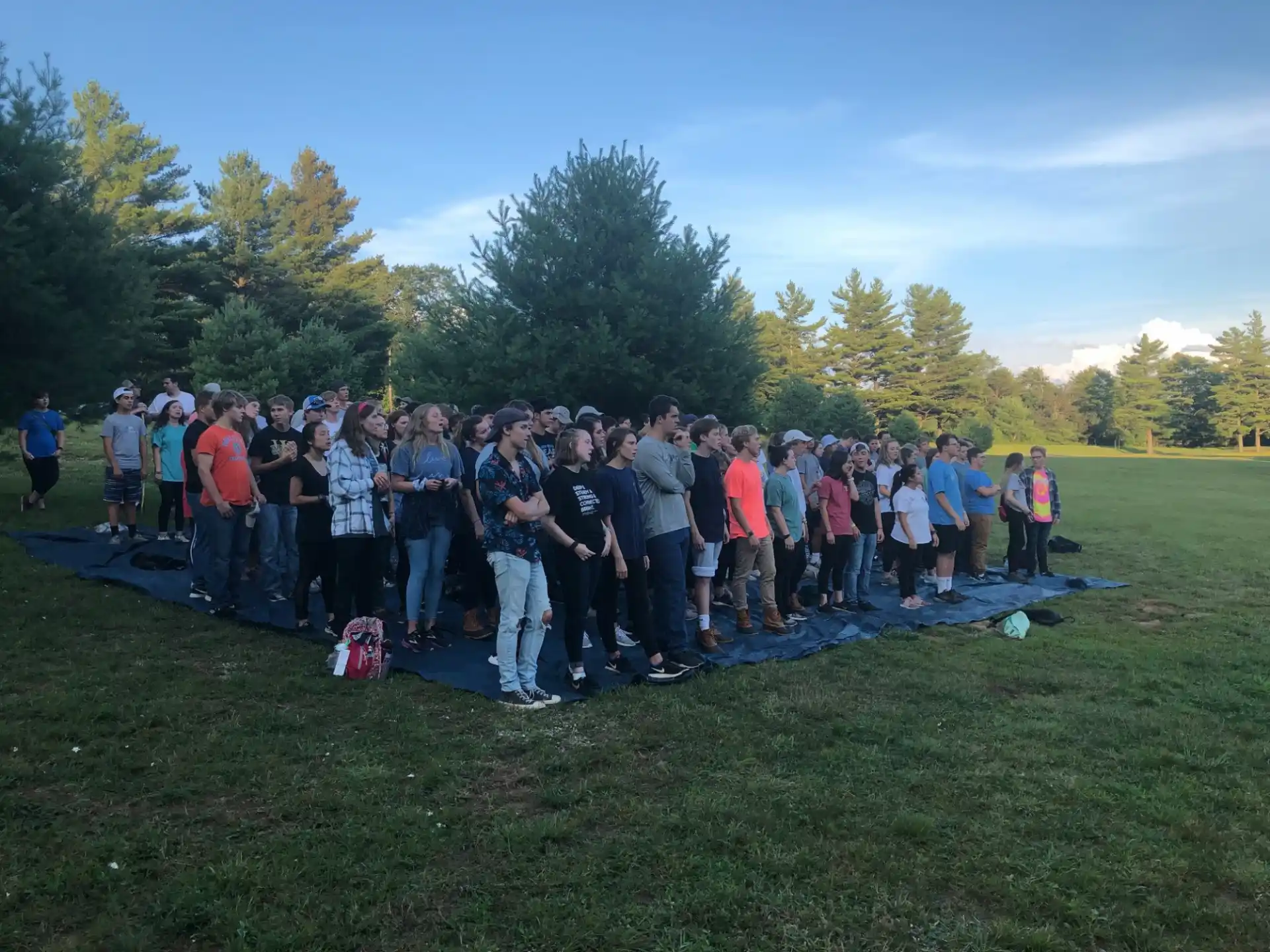 a group of people posing for a photo