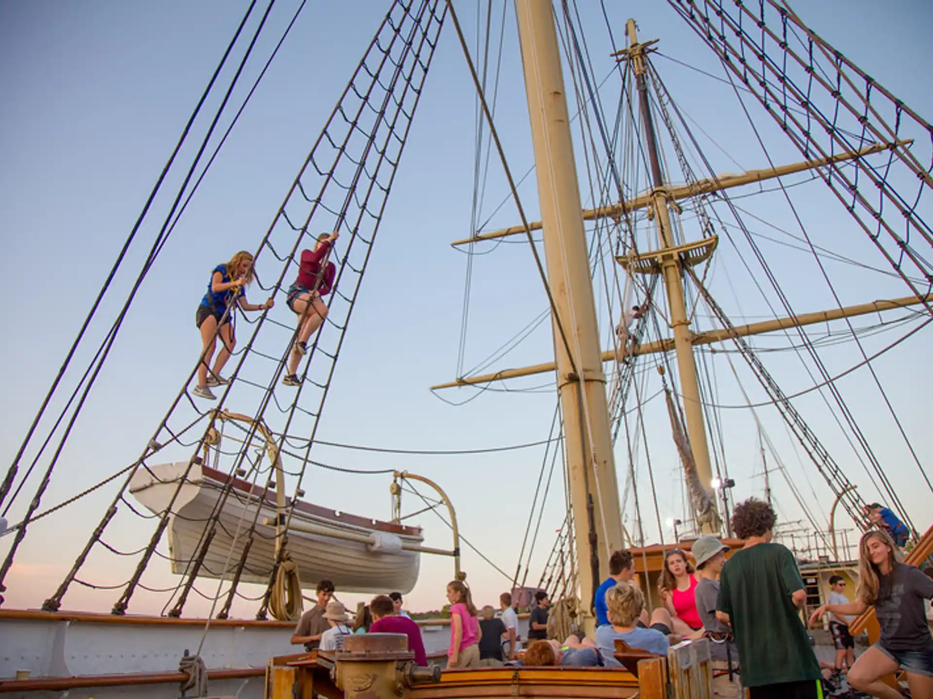 people on a boat