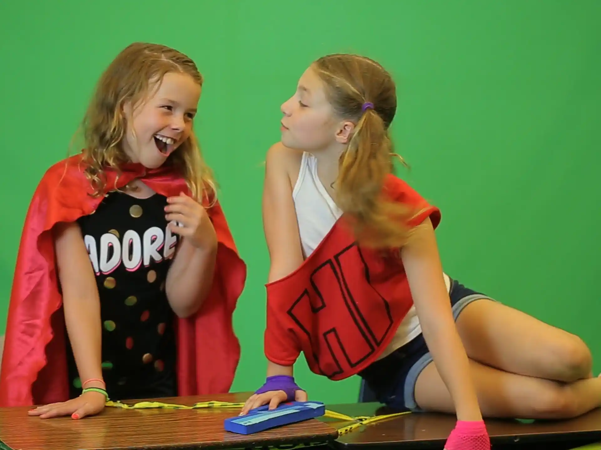 a couple of girls laughing