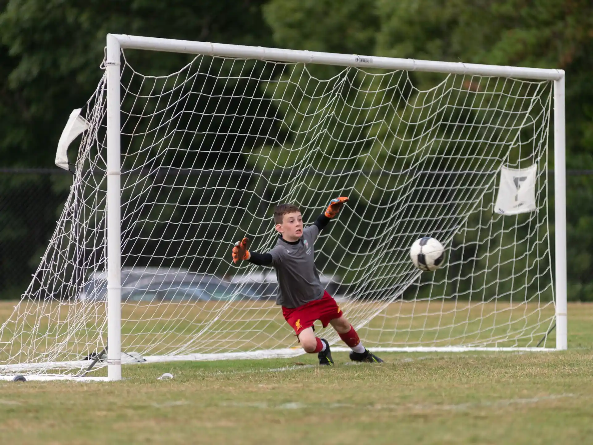 a person playing football