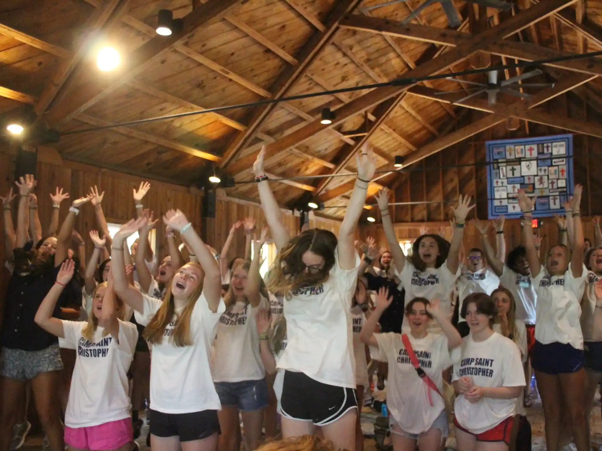 a group of people dancing