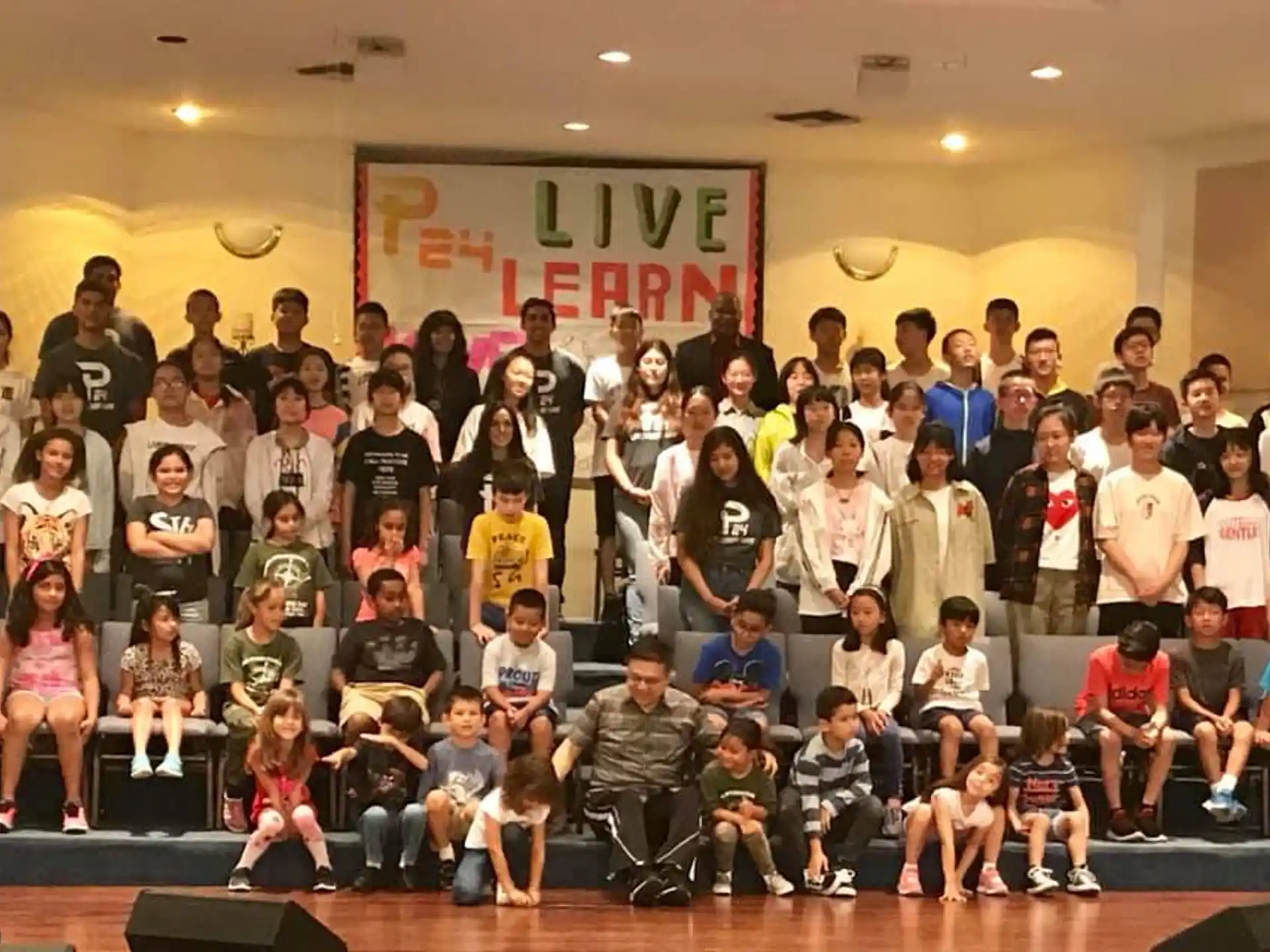 a group of people posing for a photo