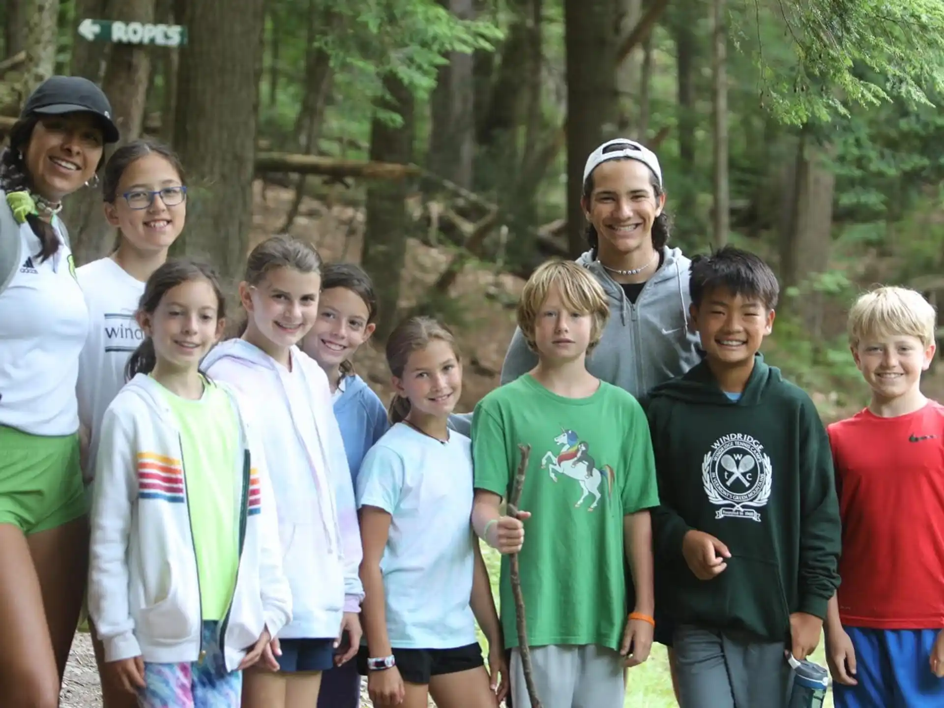 a group of children posing for a photo