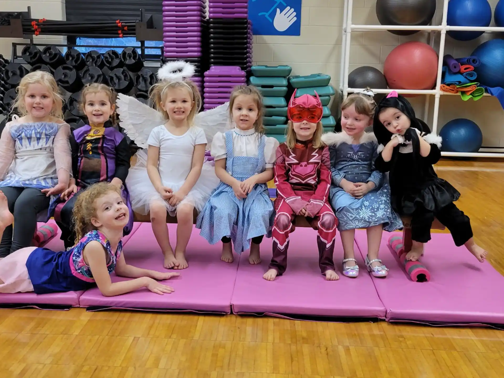 a group of children posing for a photo