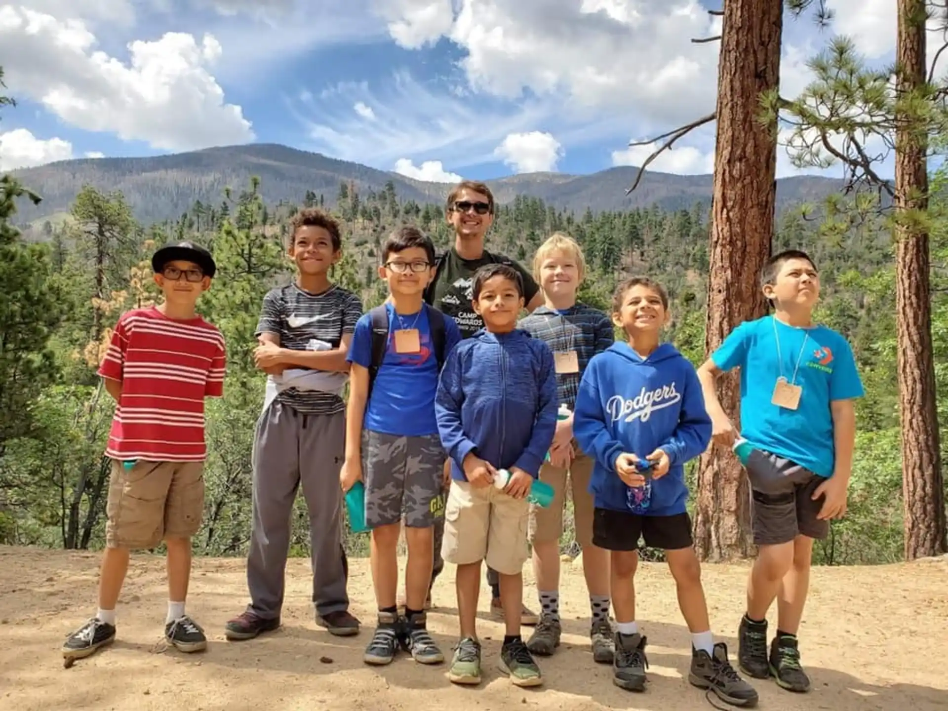 a group of people posing for a photo