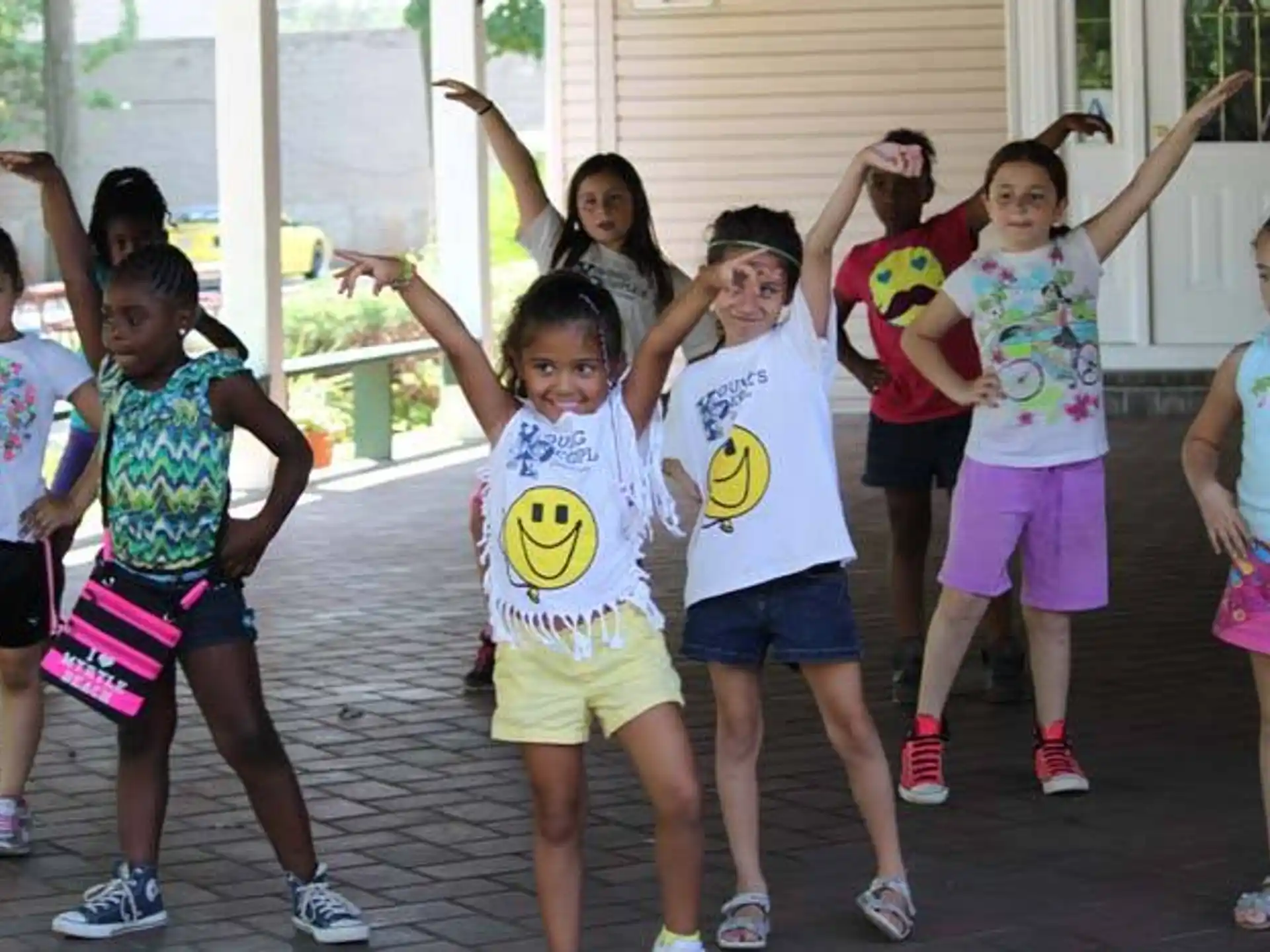 a group of children posing for a photo
