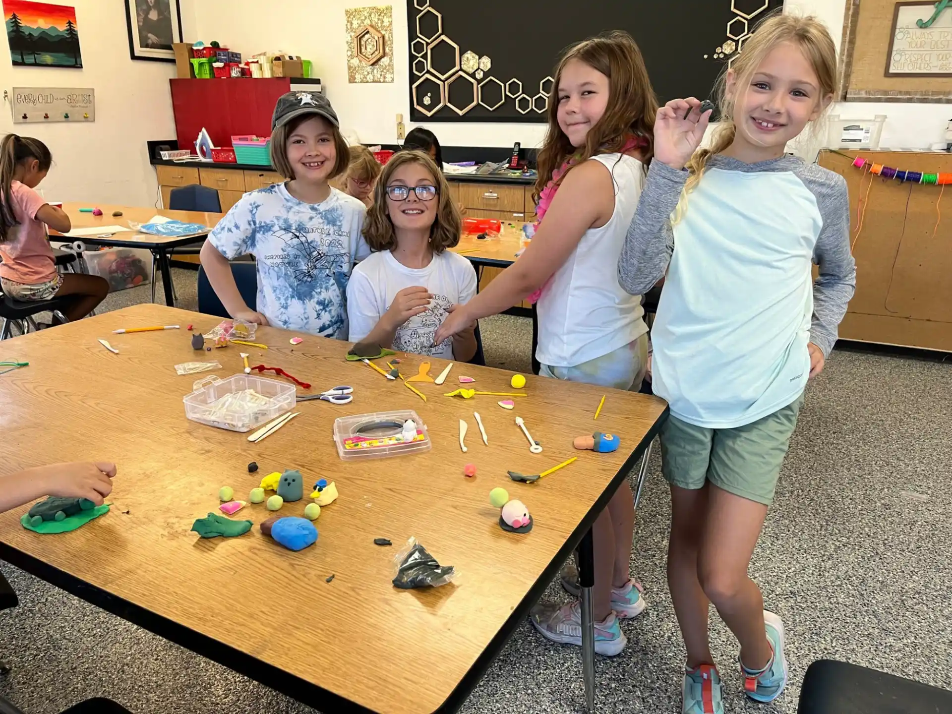 a group of children posing for a photo