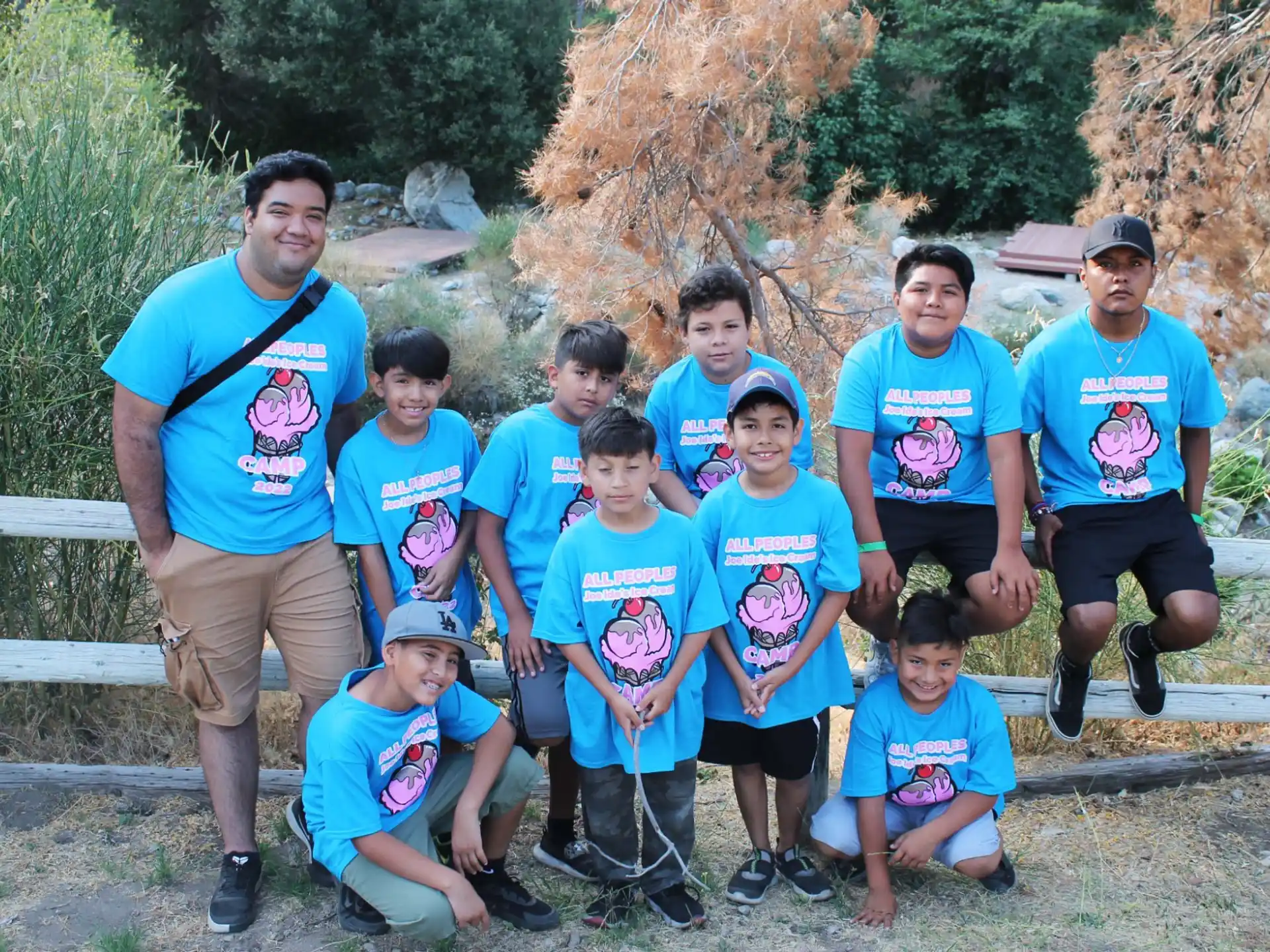 a group of people posing for a photo