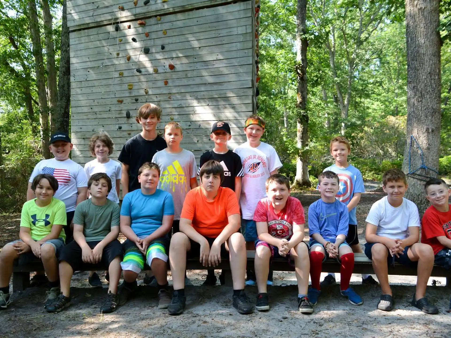 a group of people posing for a photo