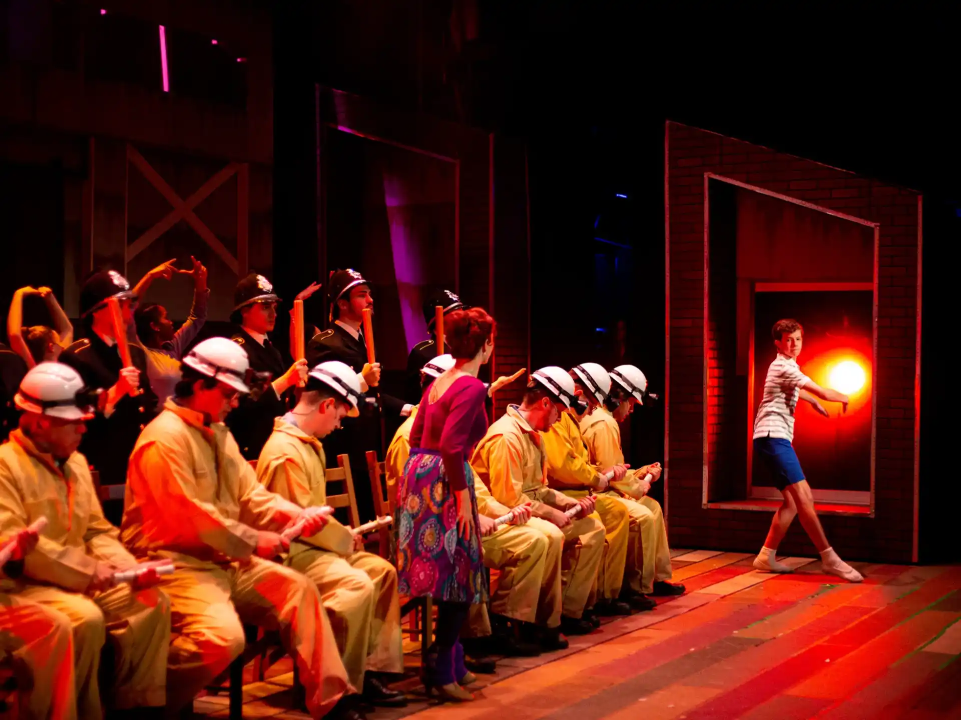a group of people on a stage