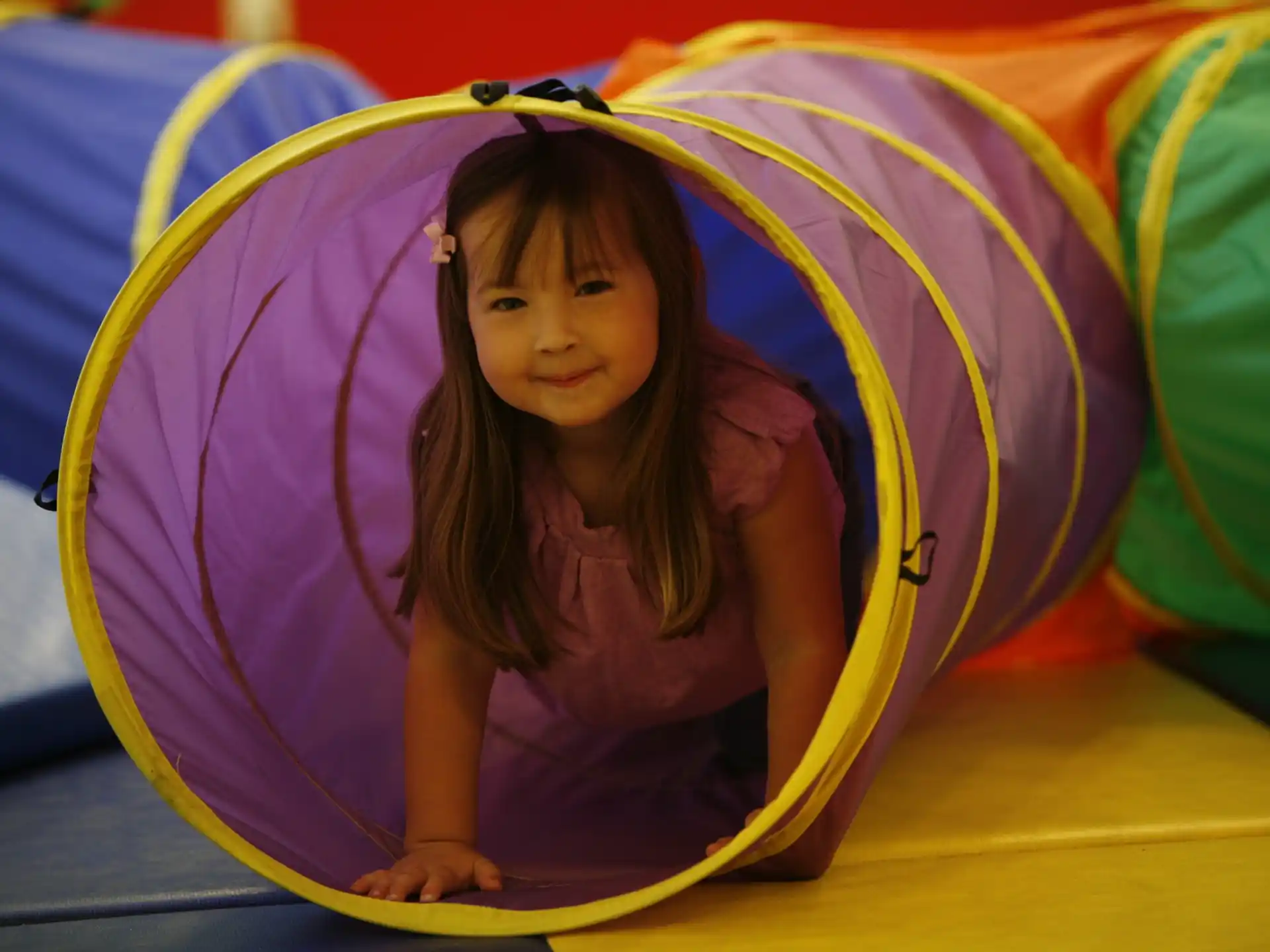 a girl in a hammock