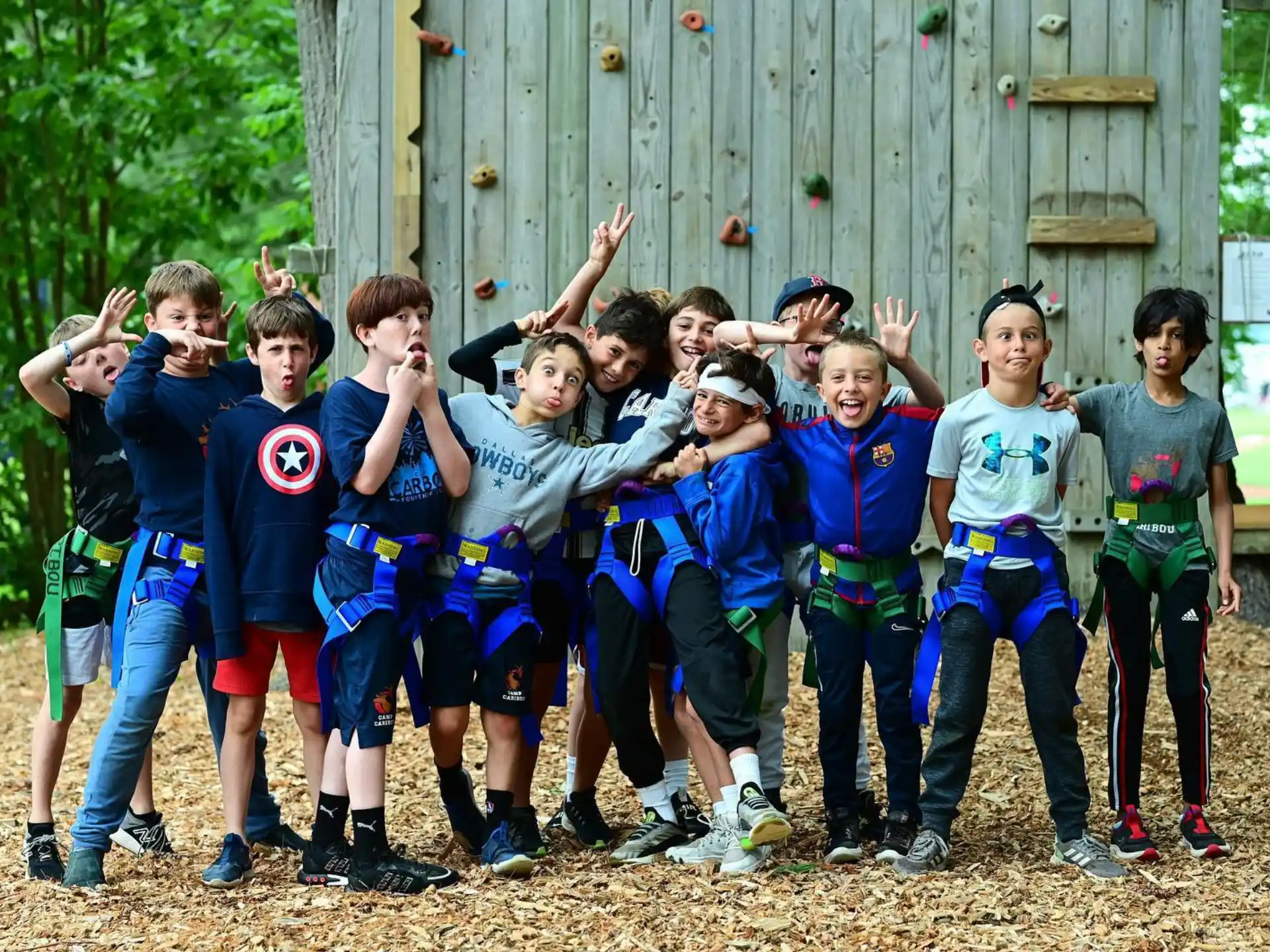 a group of people posing for a photo