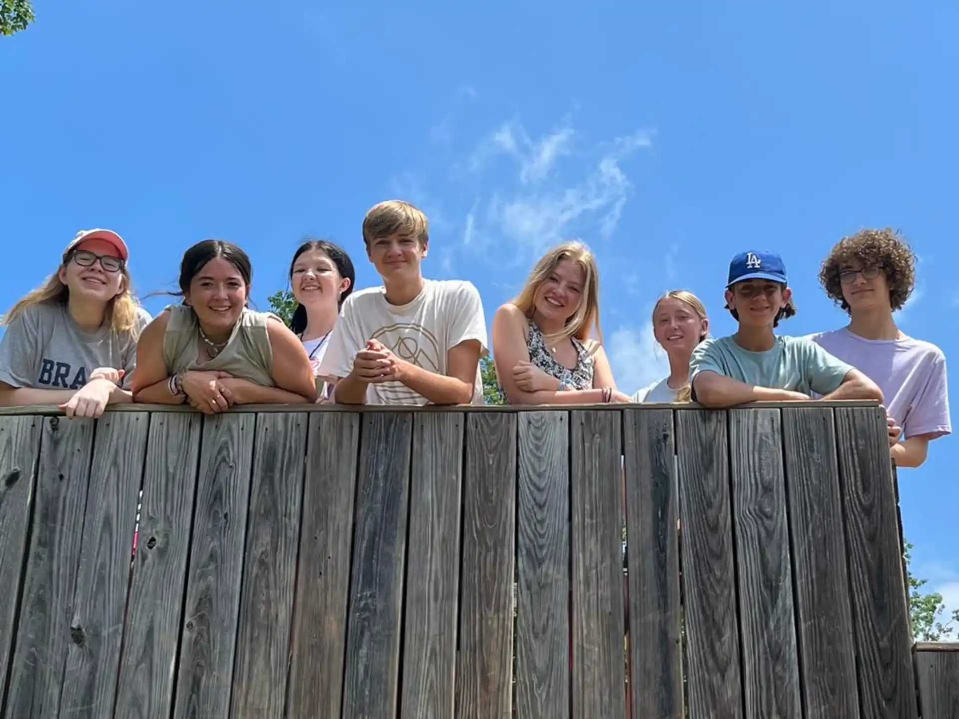 a group of people posing for a photo