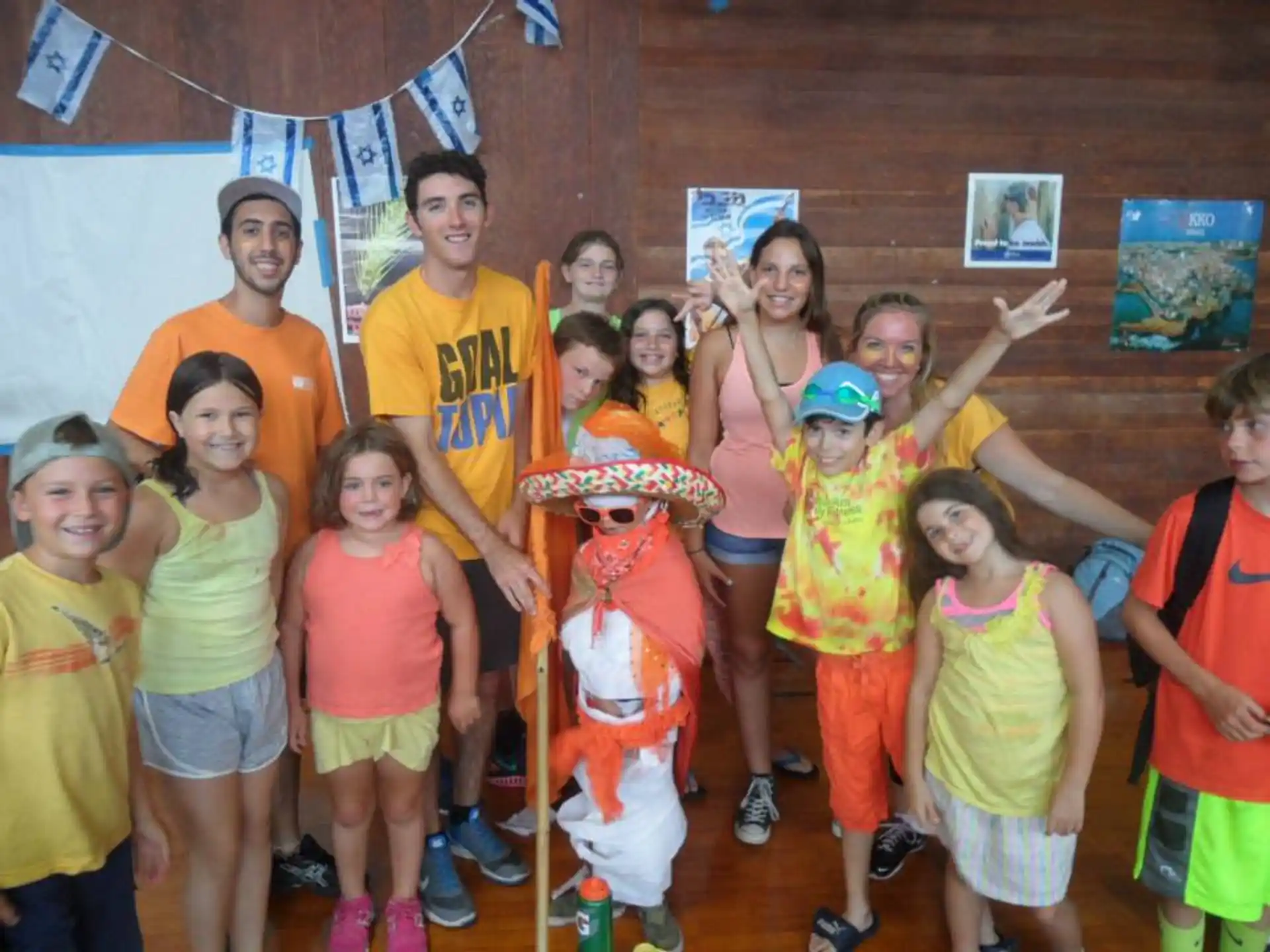 a group of people posing for a photo