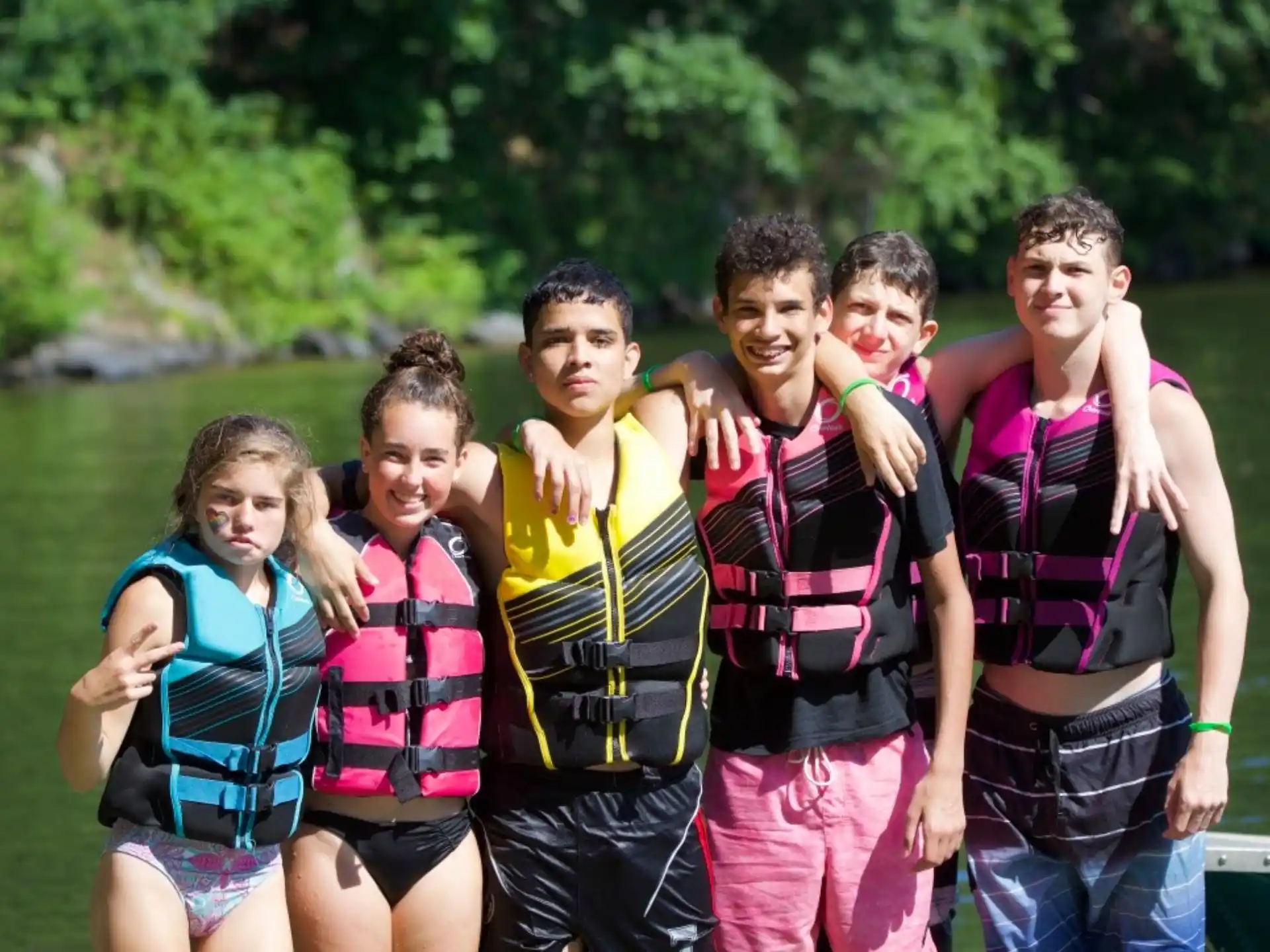 a group of people posing for a photo