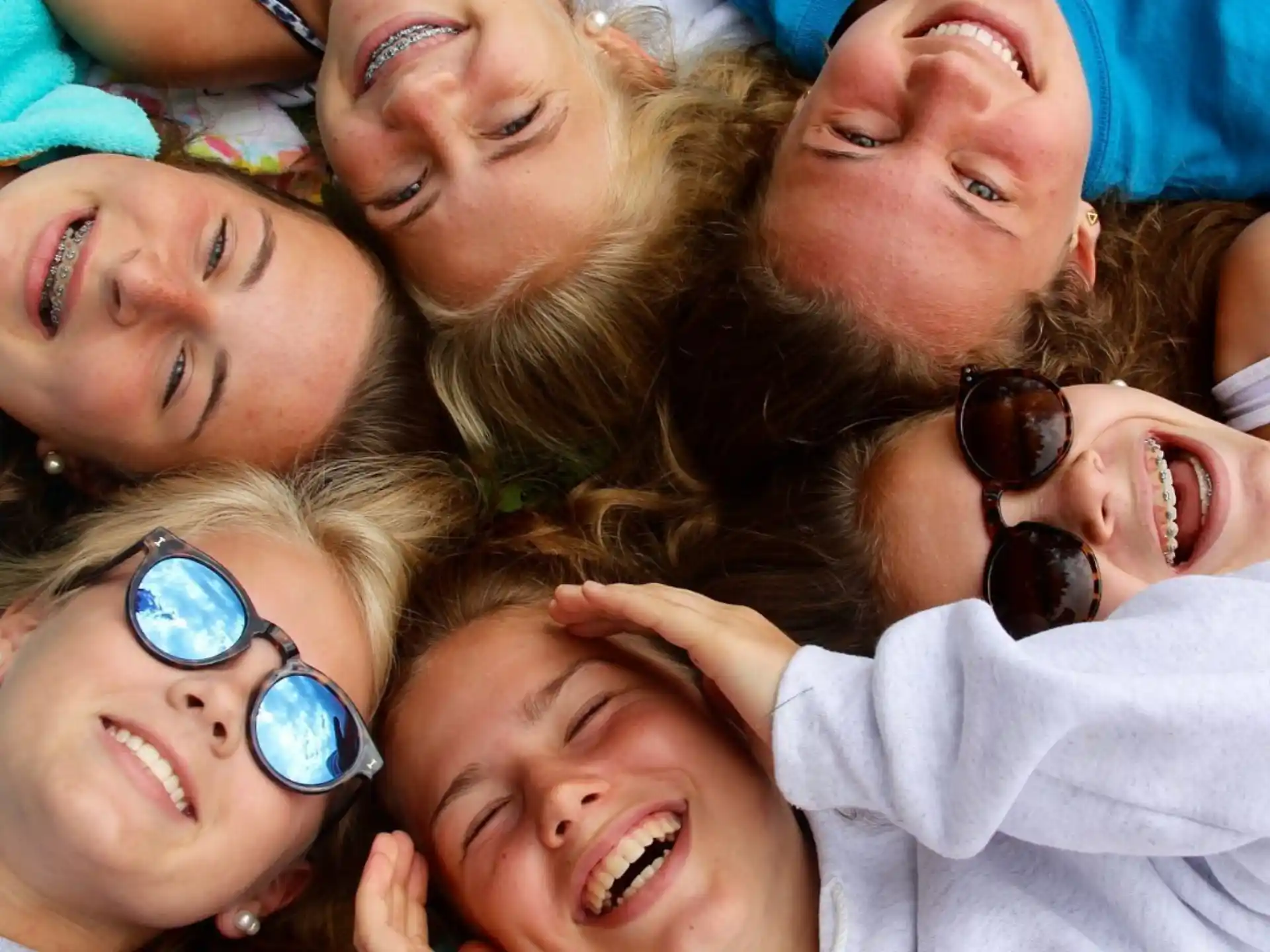 a group of people posing for a photo