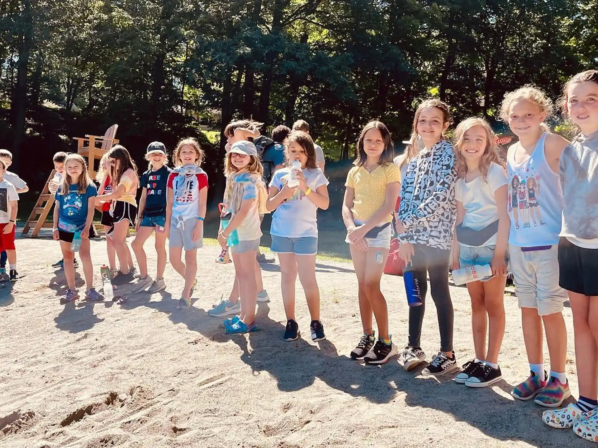 a group of people posing for a photo