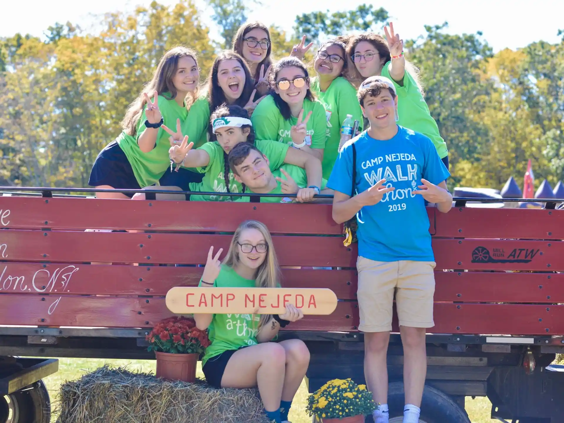 a group of people posing for a photo
