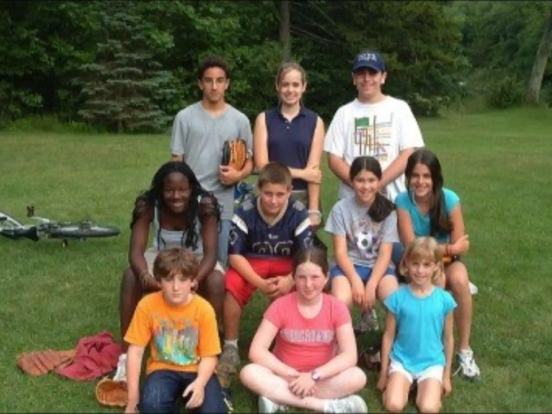 a group of people posing for a photo