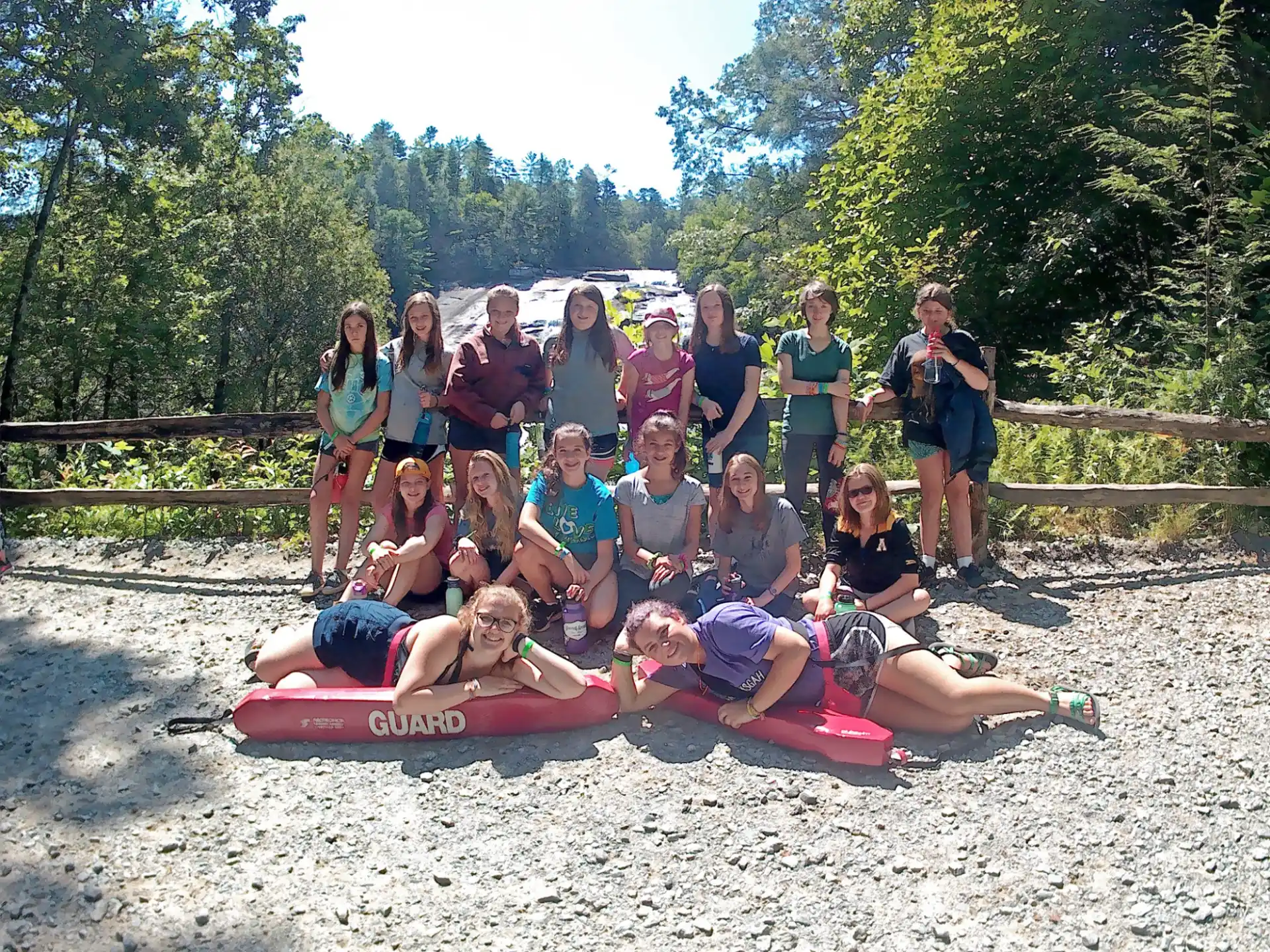 a group of people posing for a photo