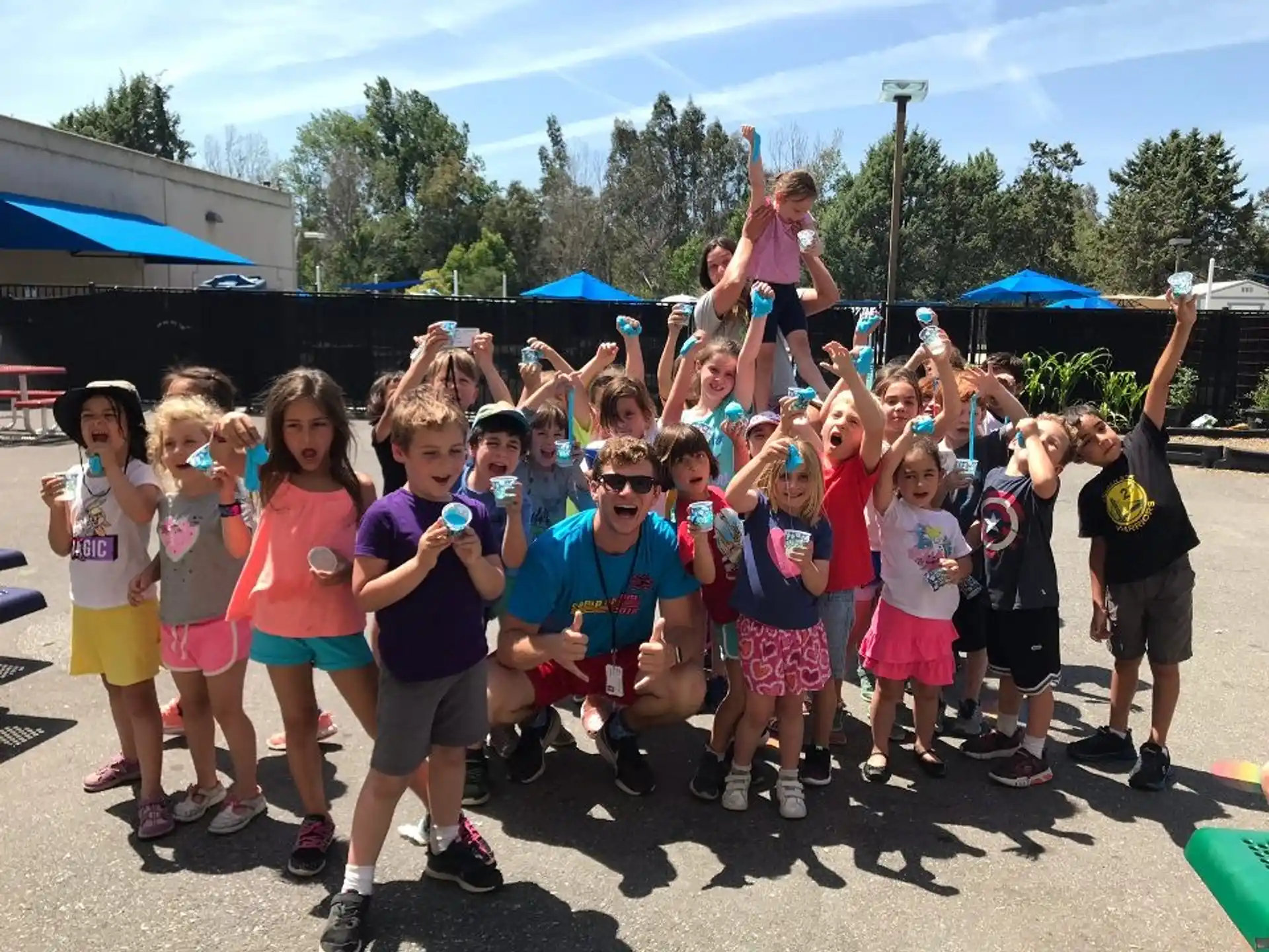 a group of people posing for a photo