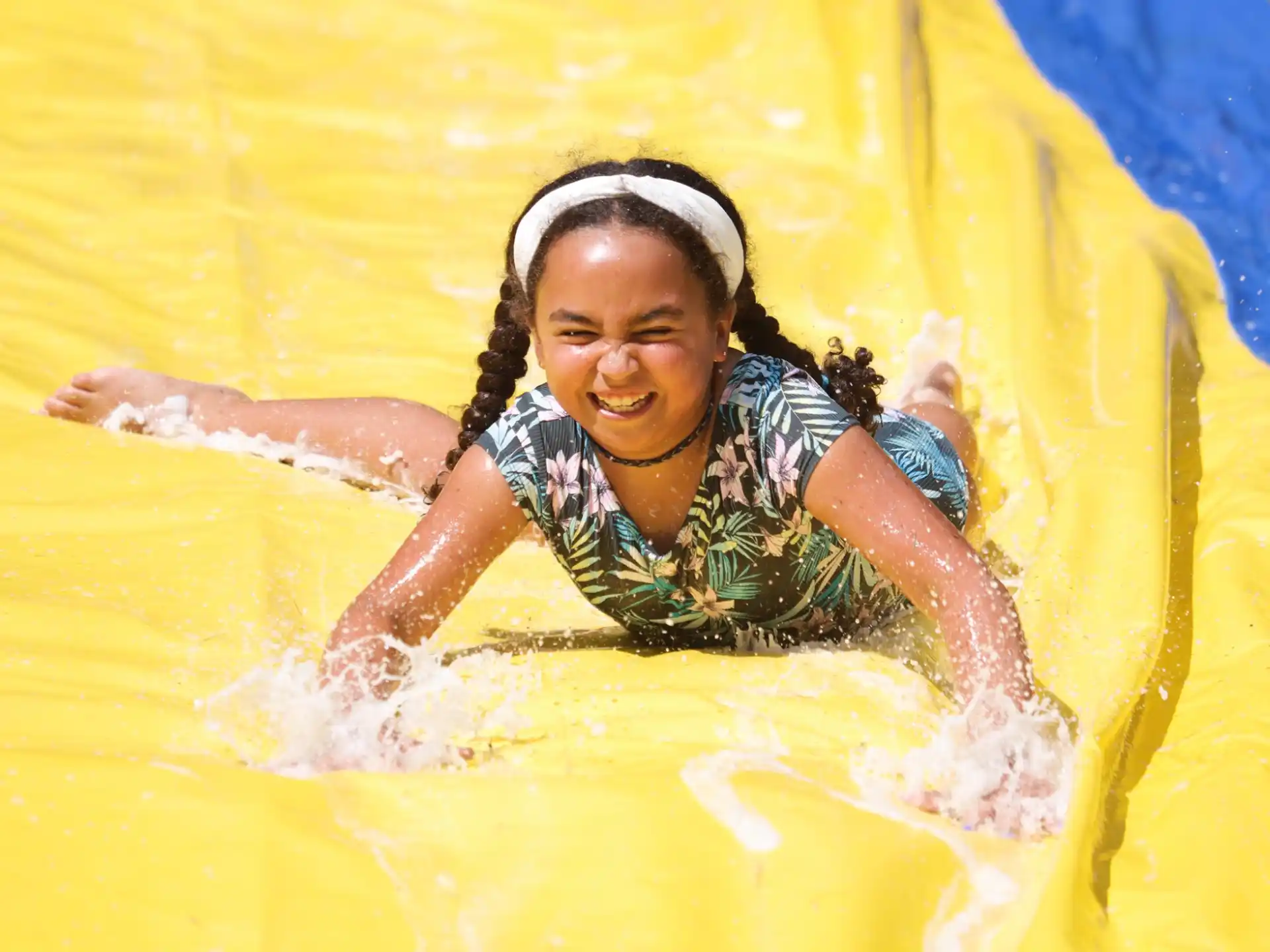 a person in a pool