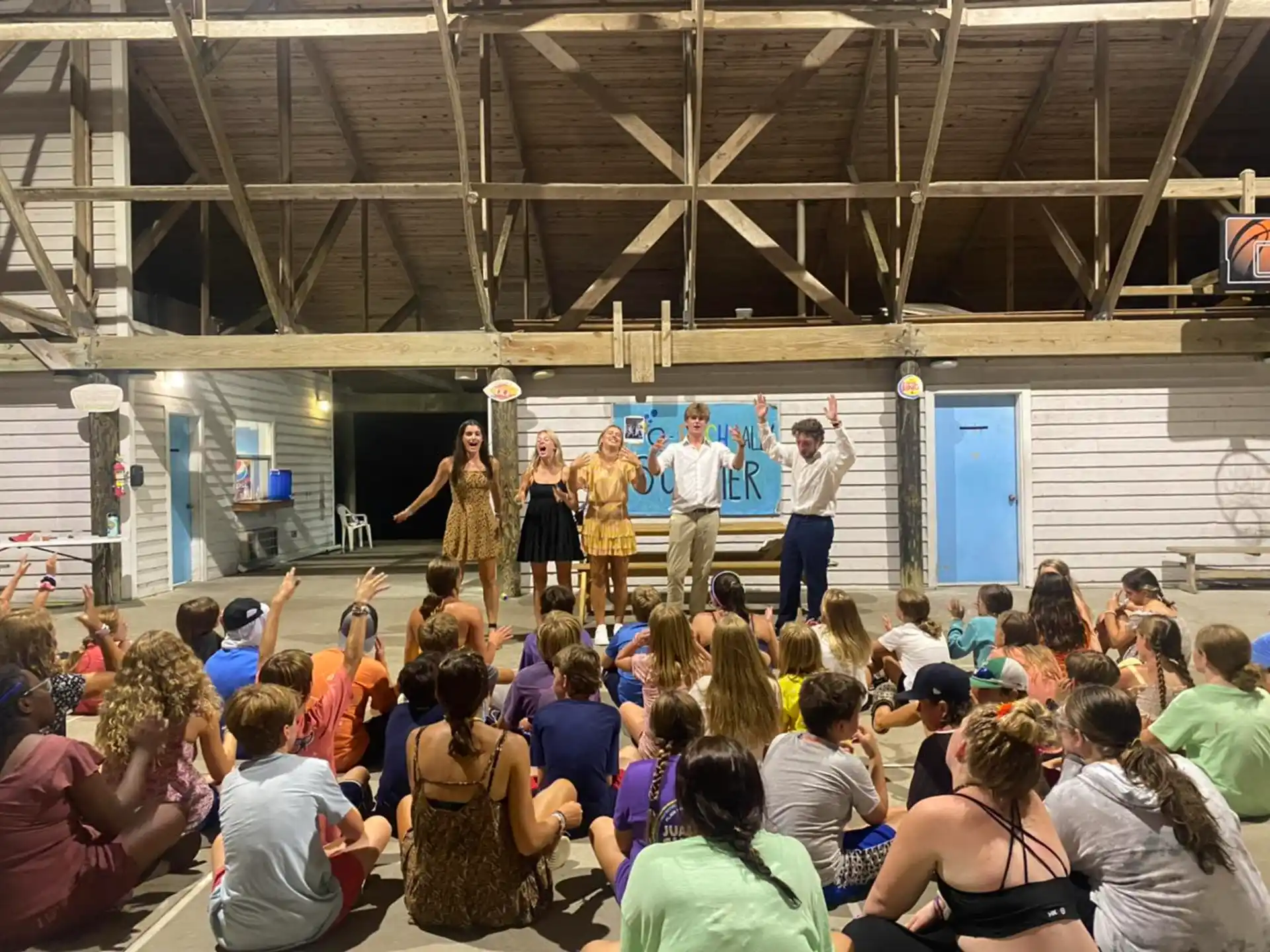 a group of people on stage