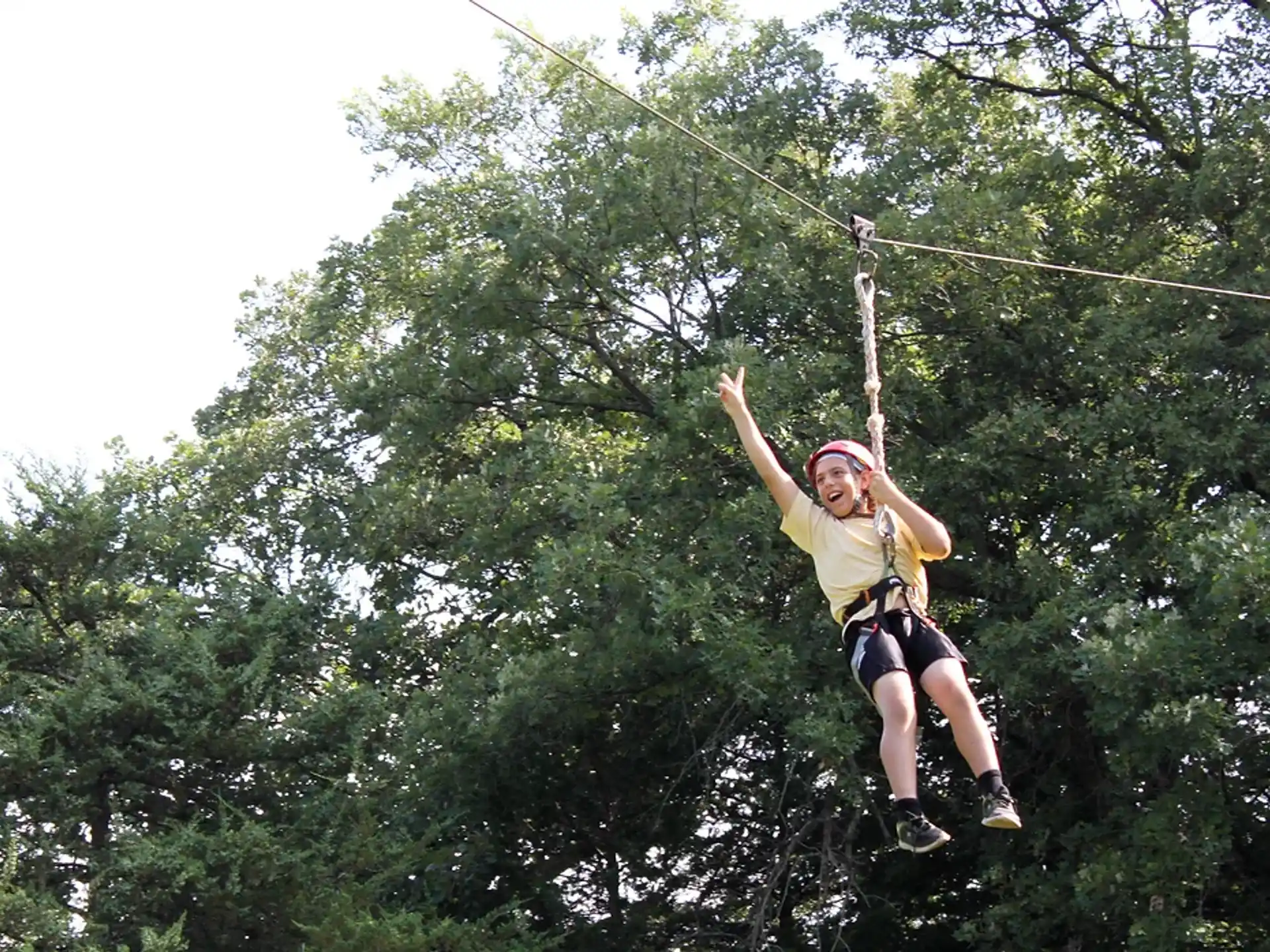 a person from a rope