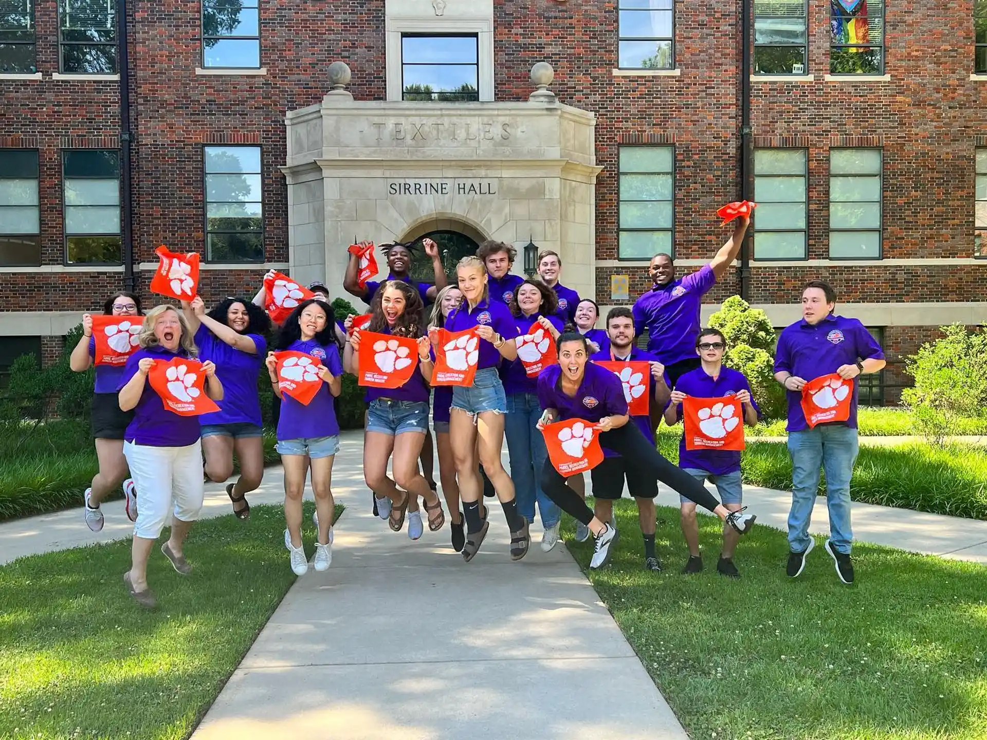a group of people posing for a photo