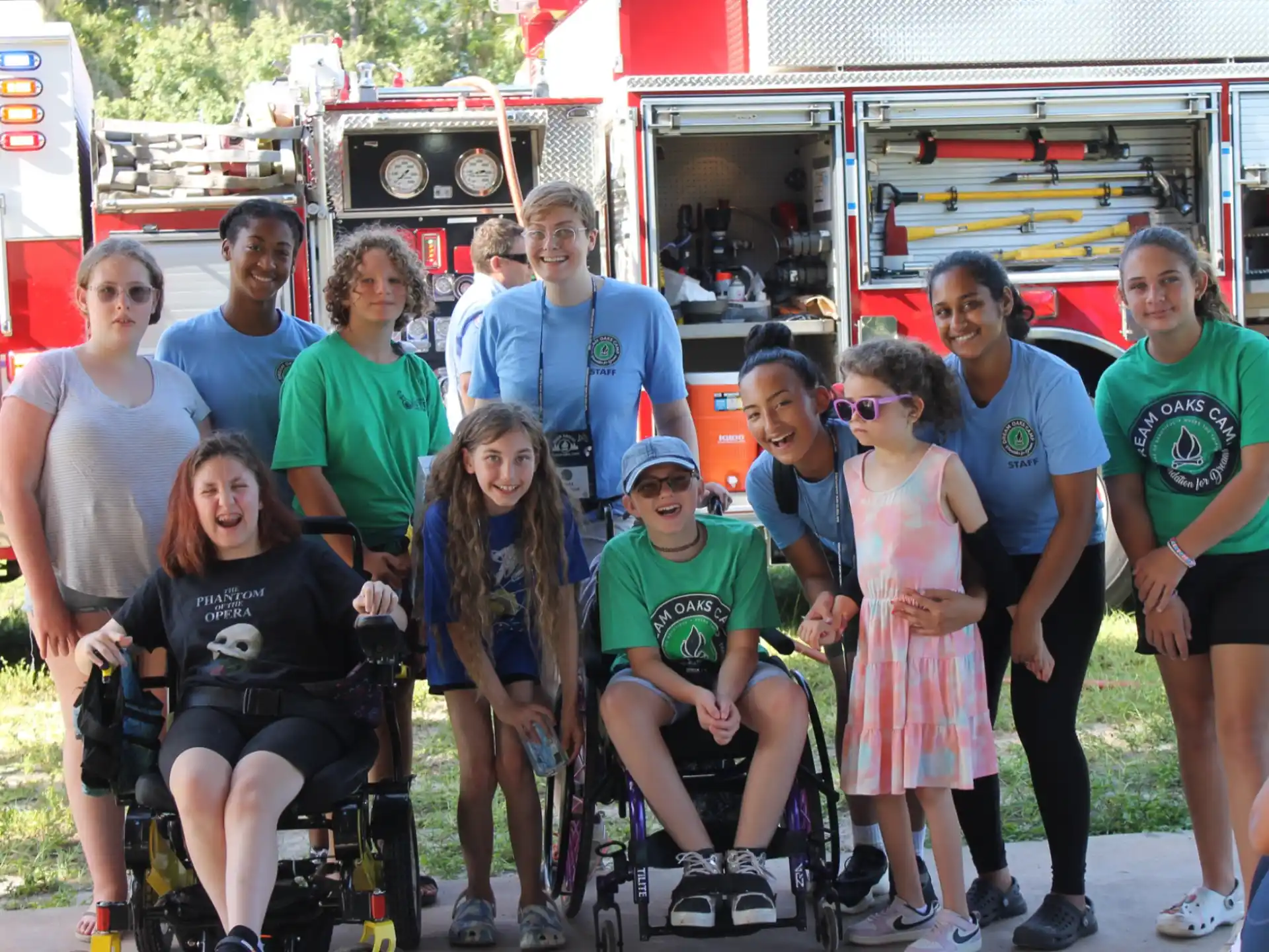 a group of people posing for a photo