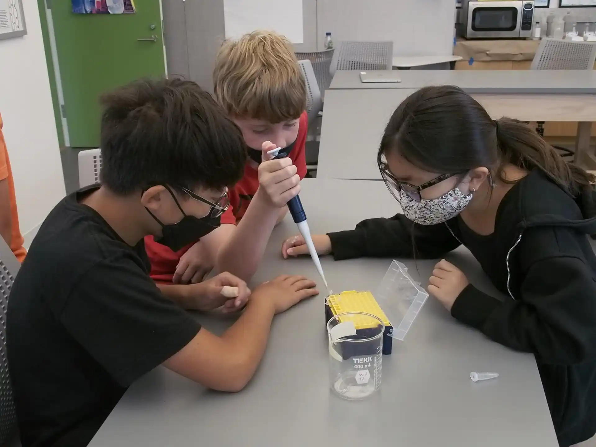 a group of people working on a project