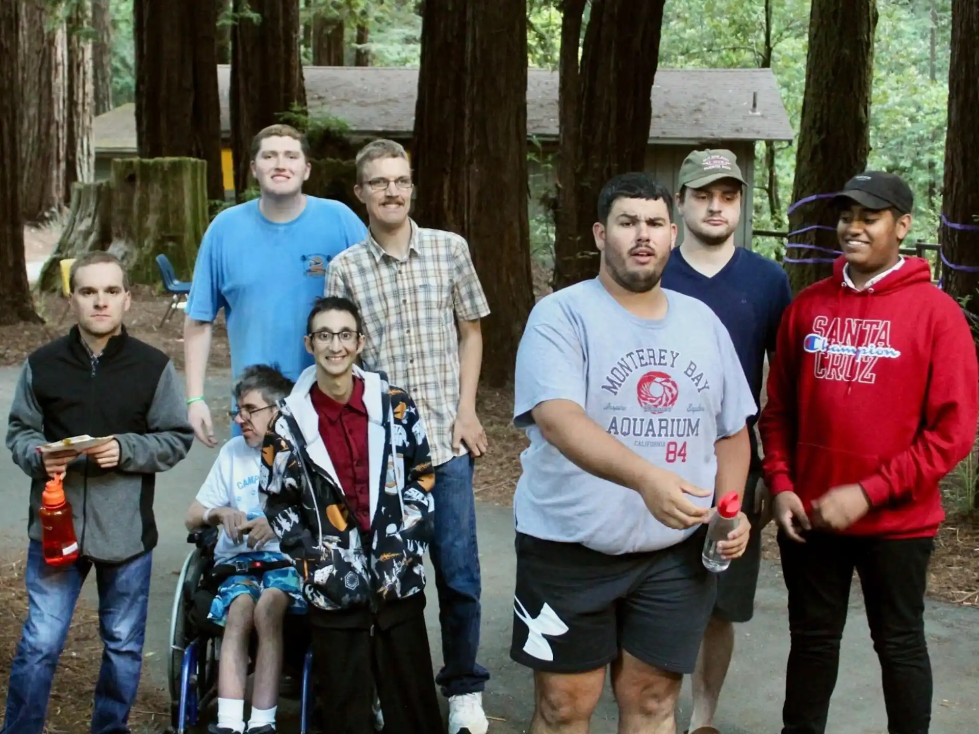 a group of people posing for a photo