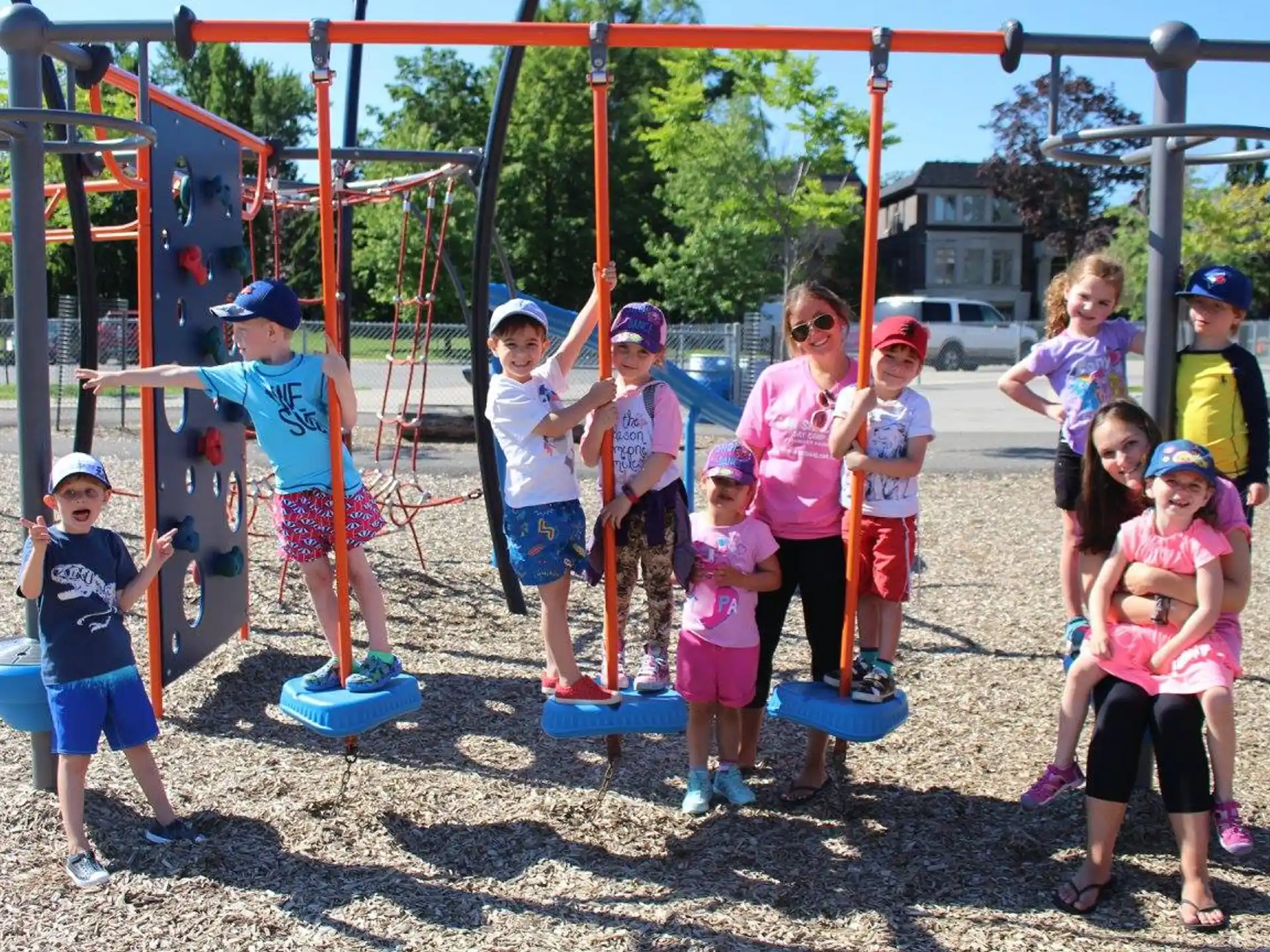 a group of children posing for a photo