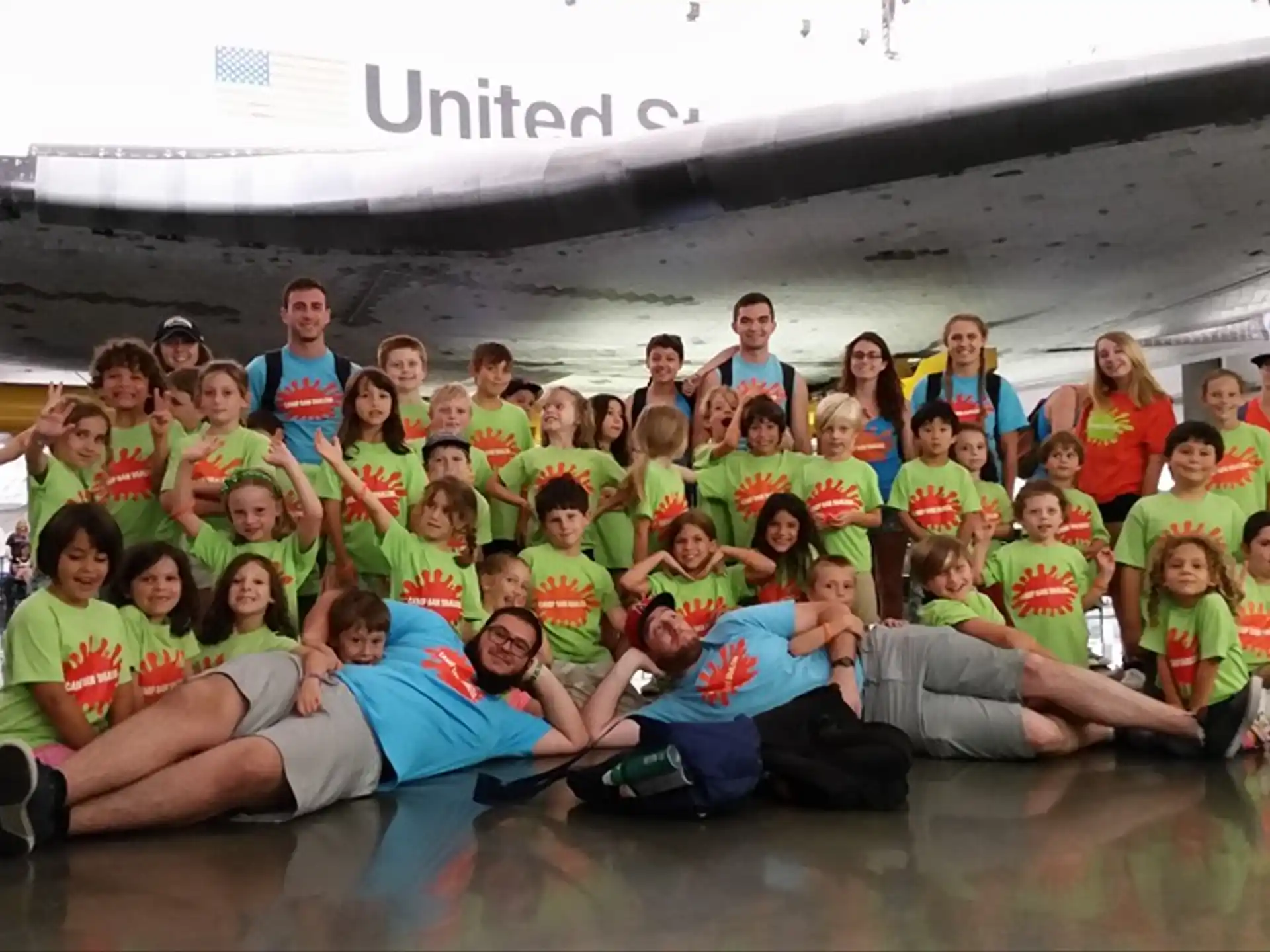 a group of people posing for a photo