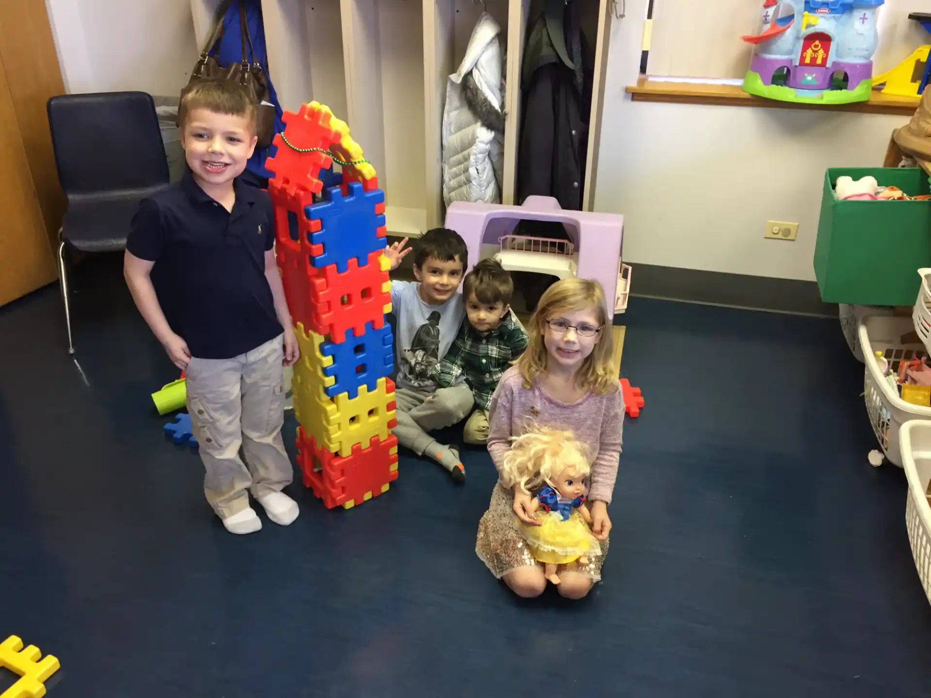 a group of children posing for a photo