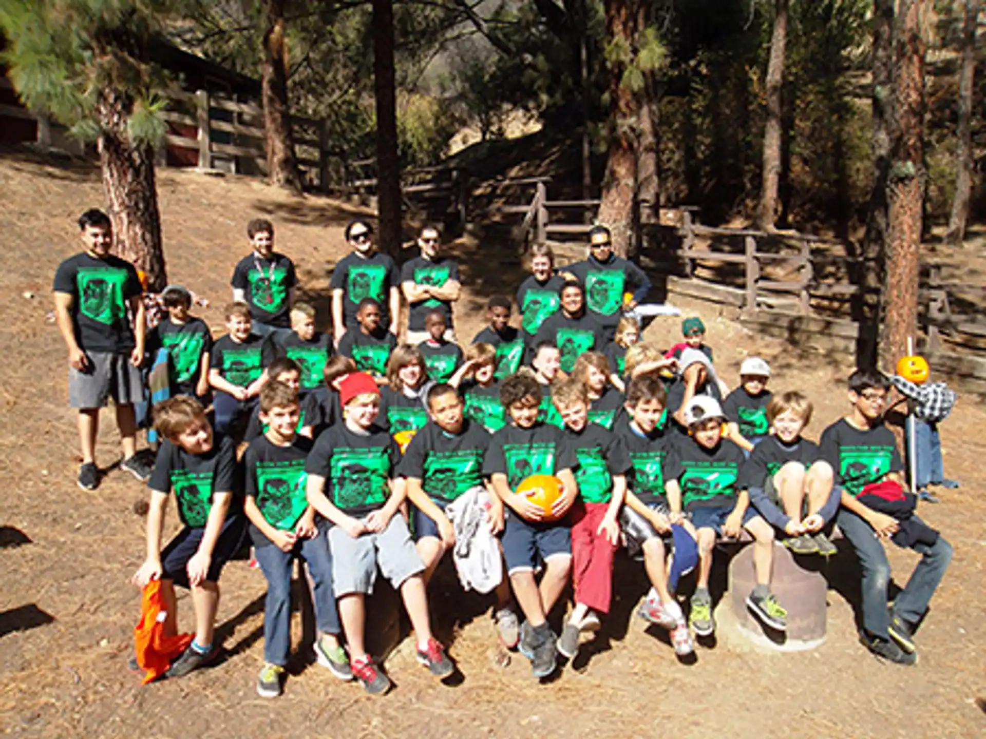 a group of people posing for a photo