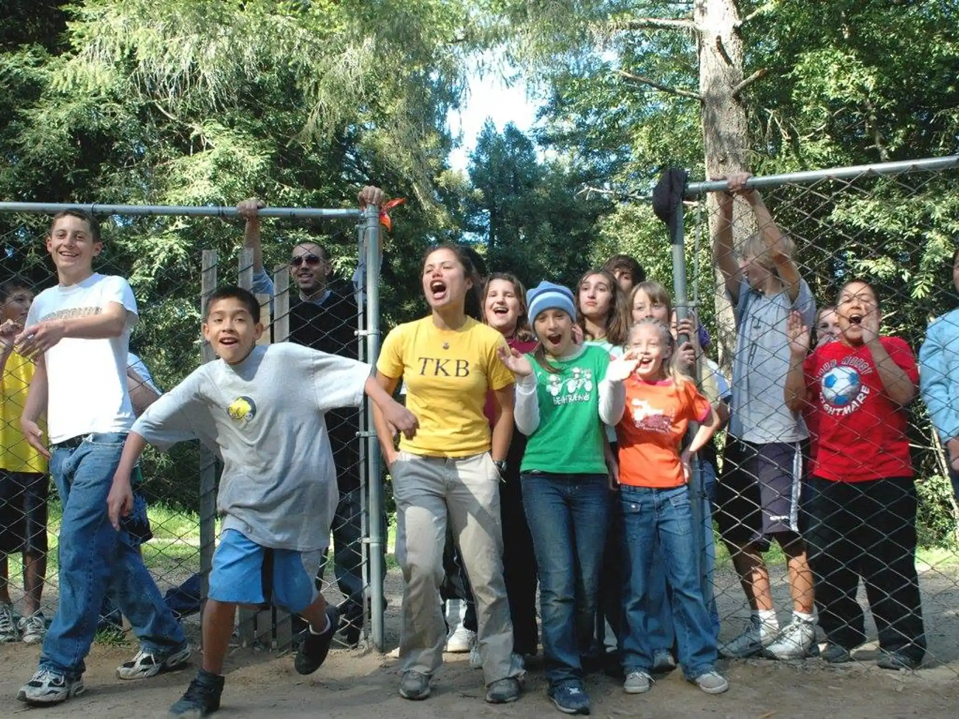 a group of people posing for a photo