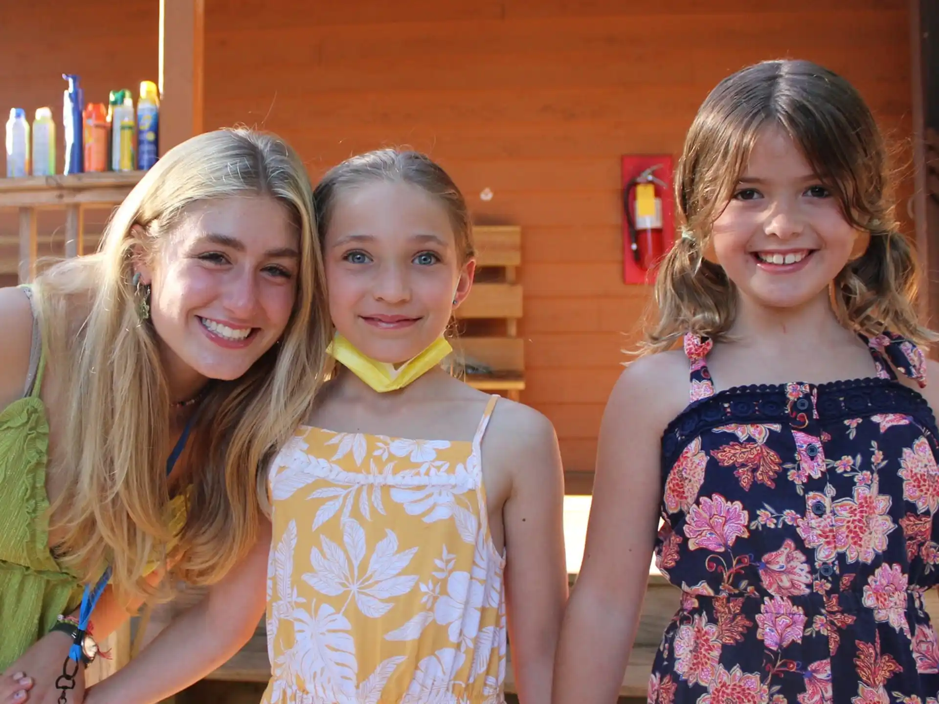 a group of girls posing for a picture